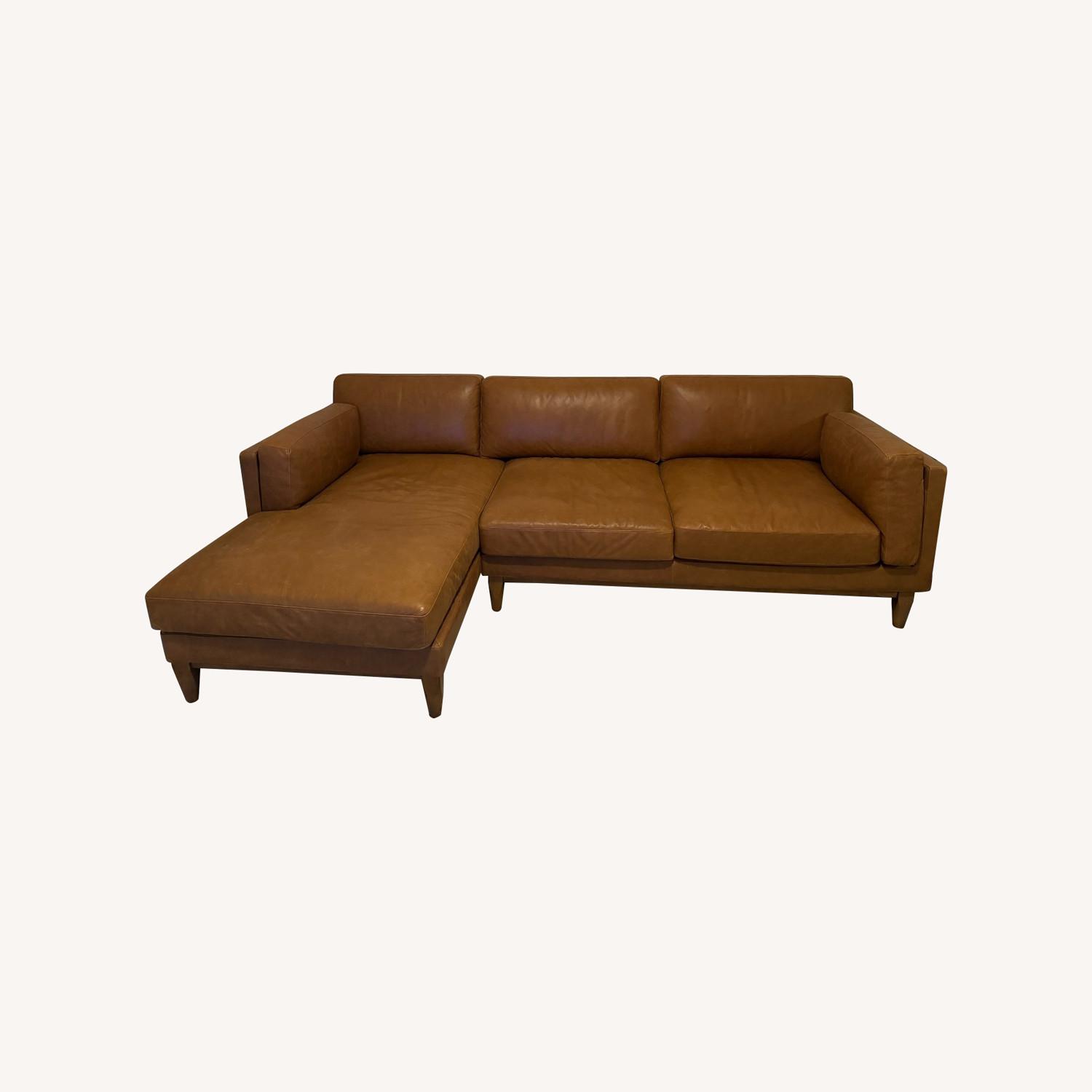 Wayfair Mara Full-Grain Genuine Italian Leather Sectional - image-5