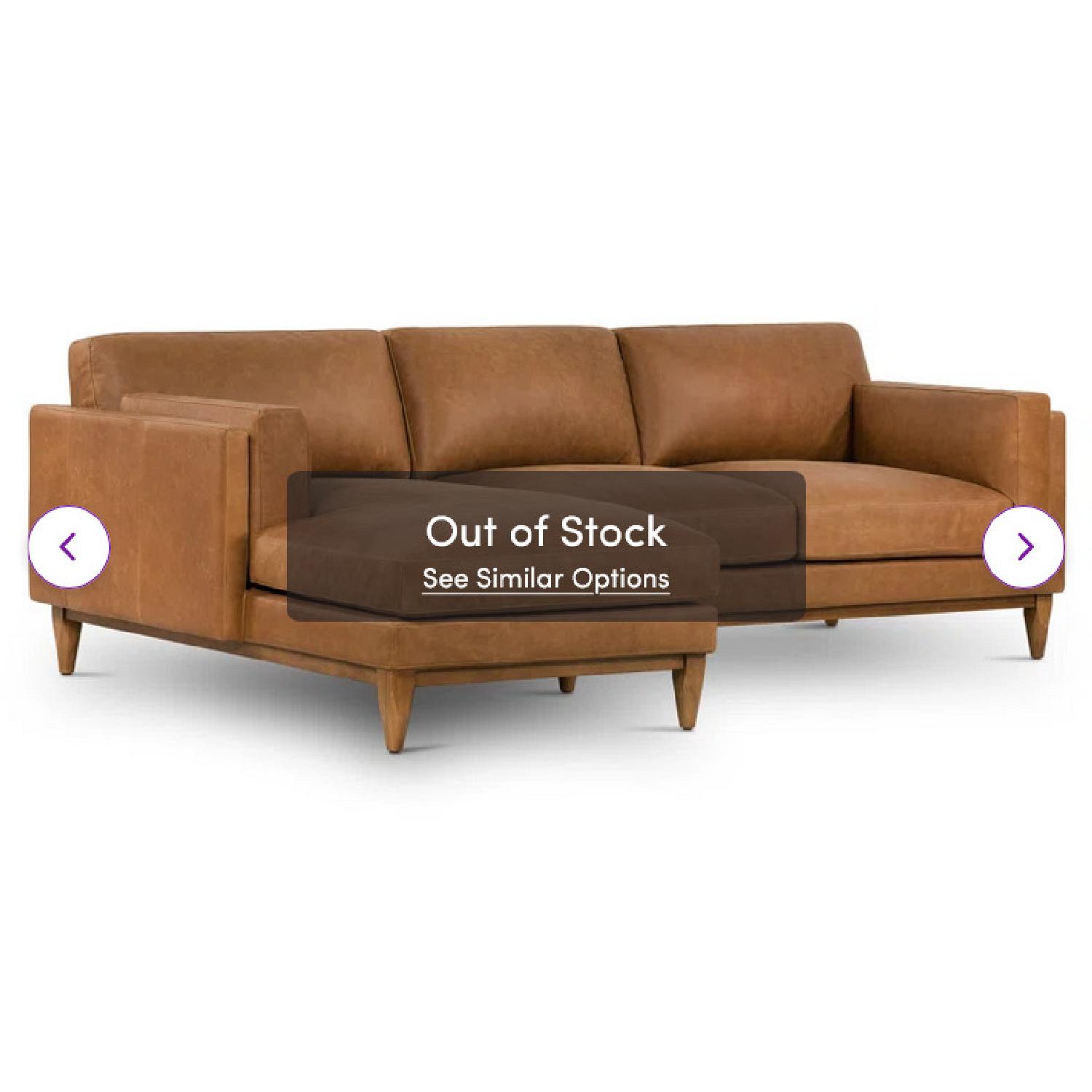 Wayfair Mara Full-Grain Genuine Italian Leather Sectional - image-6