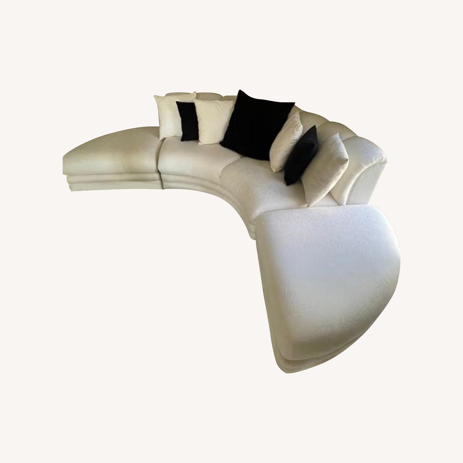 Postmodern 4 Piece Serpentine Couch - image-0