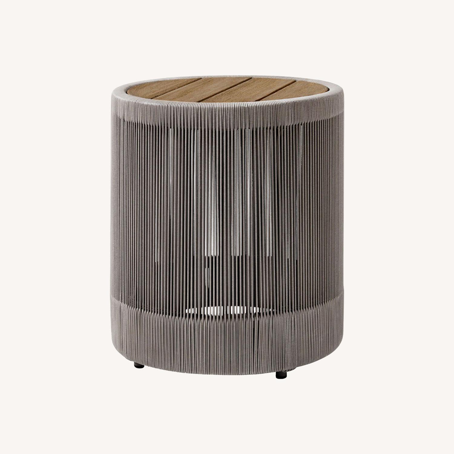 West Elm Porto Outdoor Round Side Table (17") - image-0