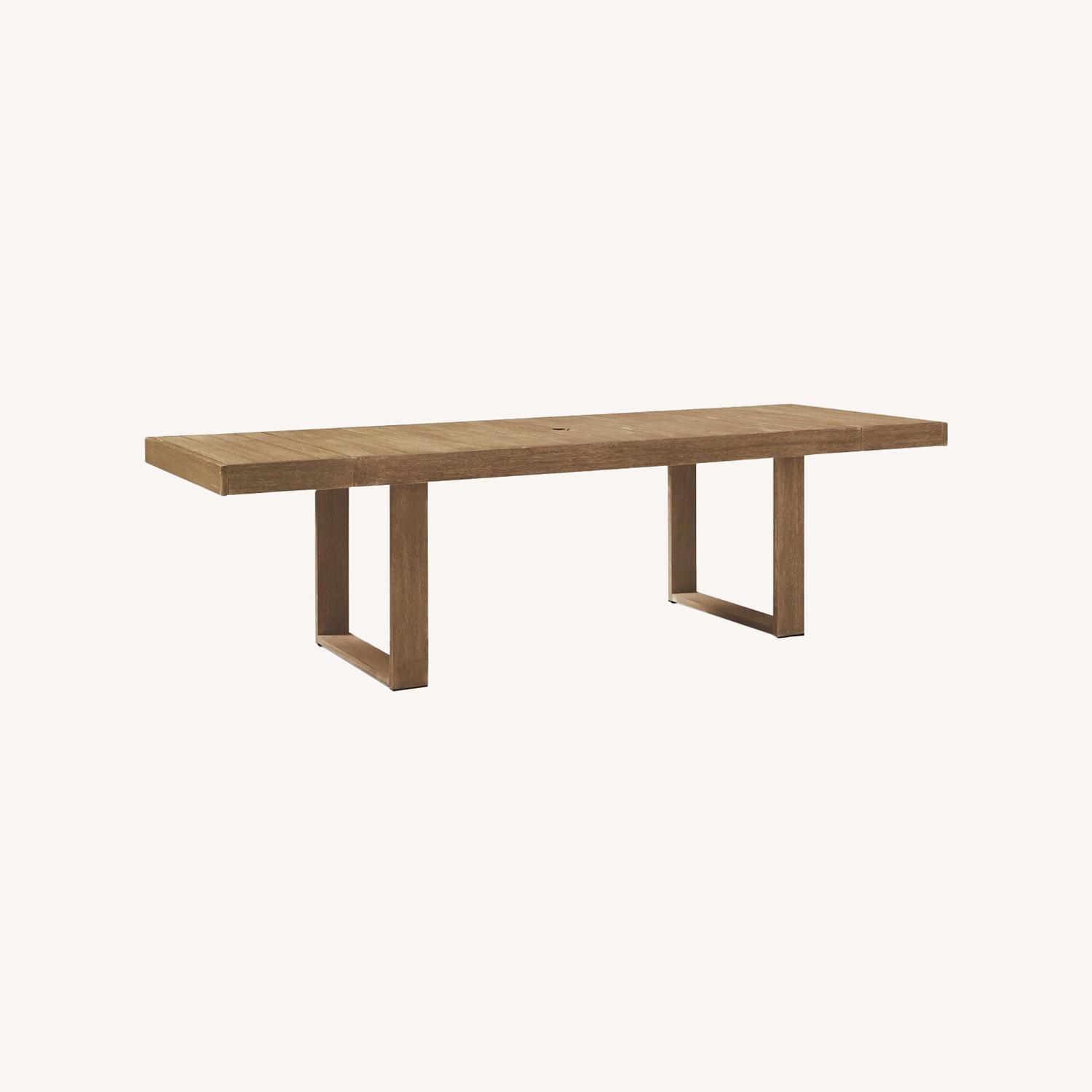 West Elm Portside Outdoor Expandable Dining Table, Driftwood - image-0