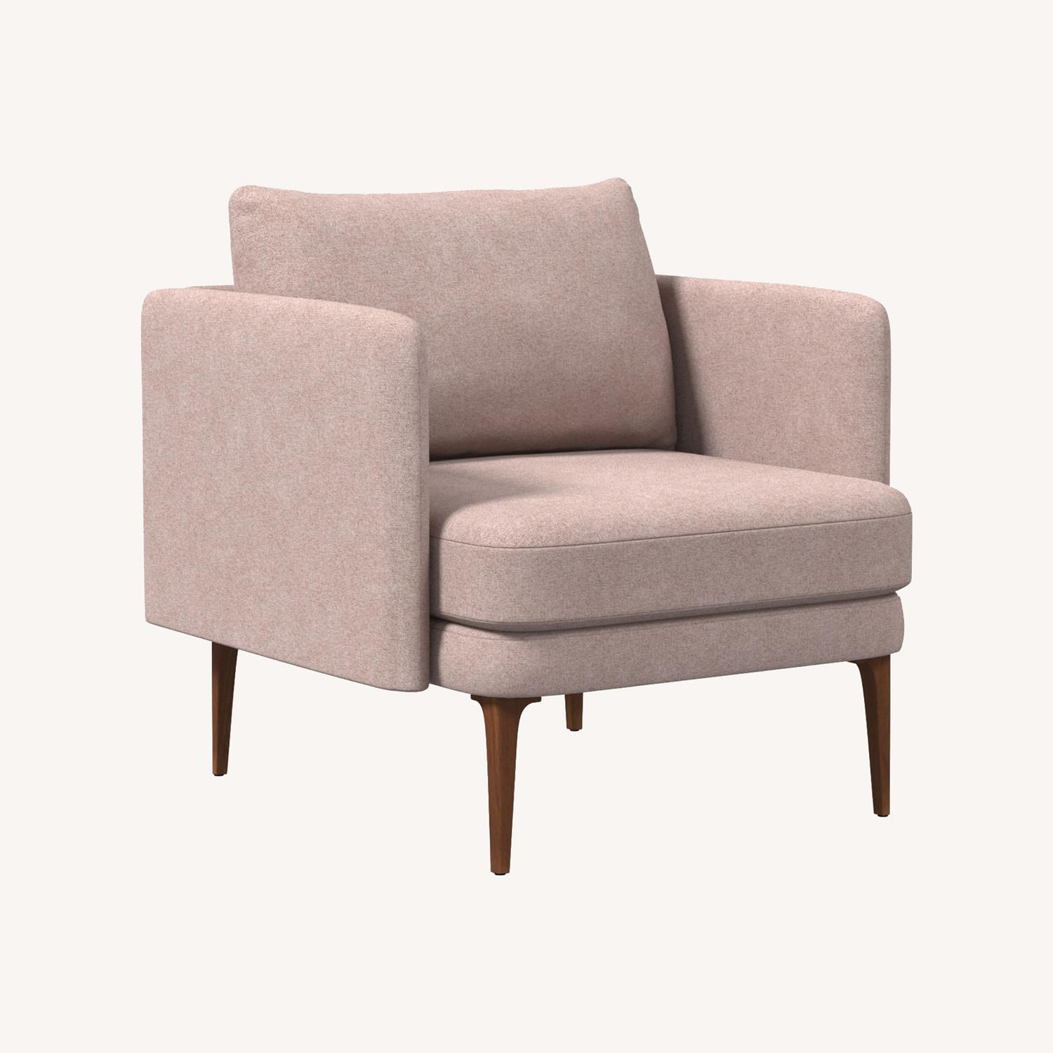 West Elm Auburn Chair, Mauve - image-0