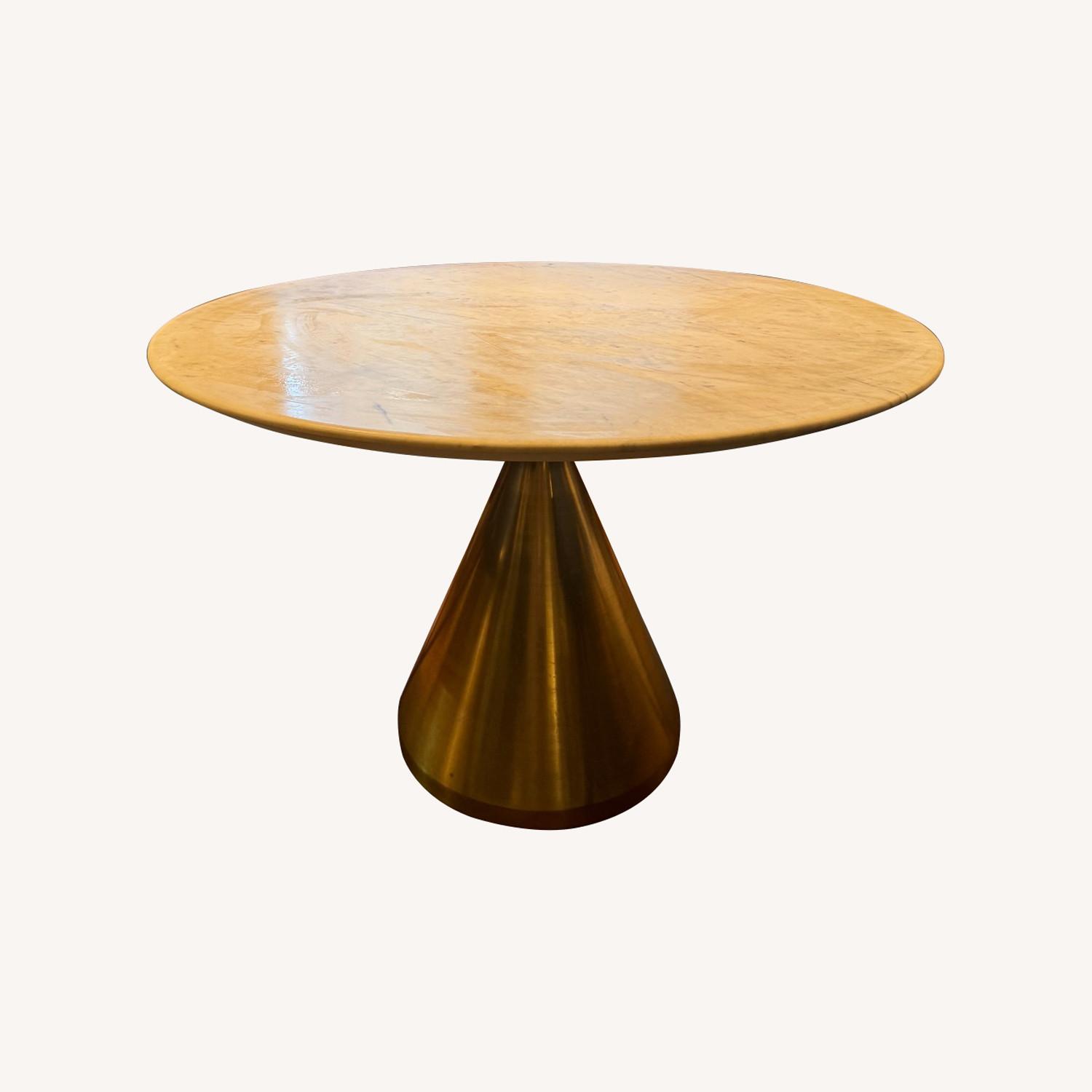 West Elm Marble Round Dining Table 48" - image-5