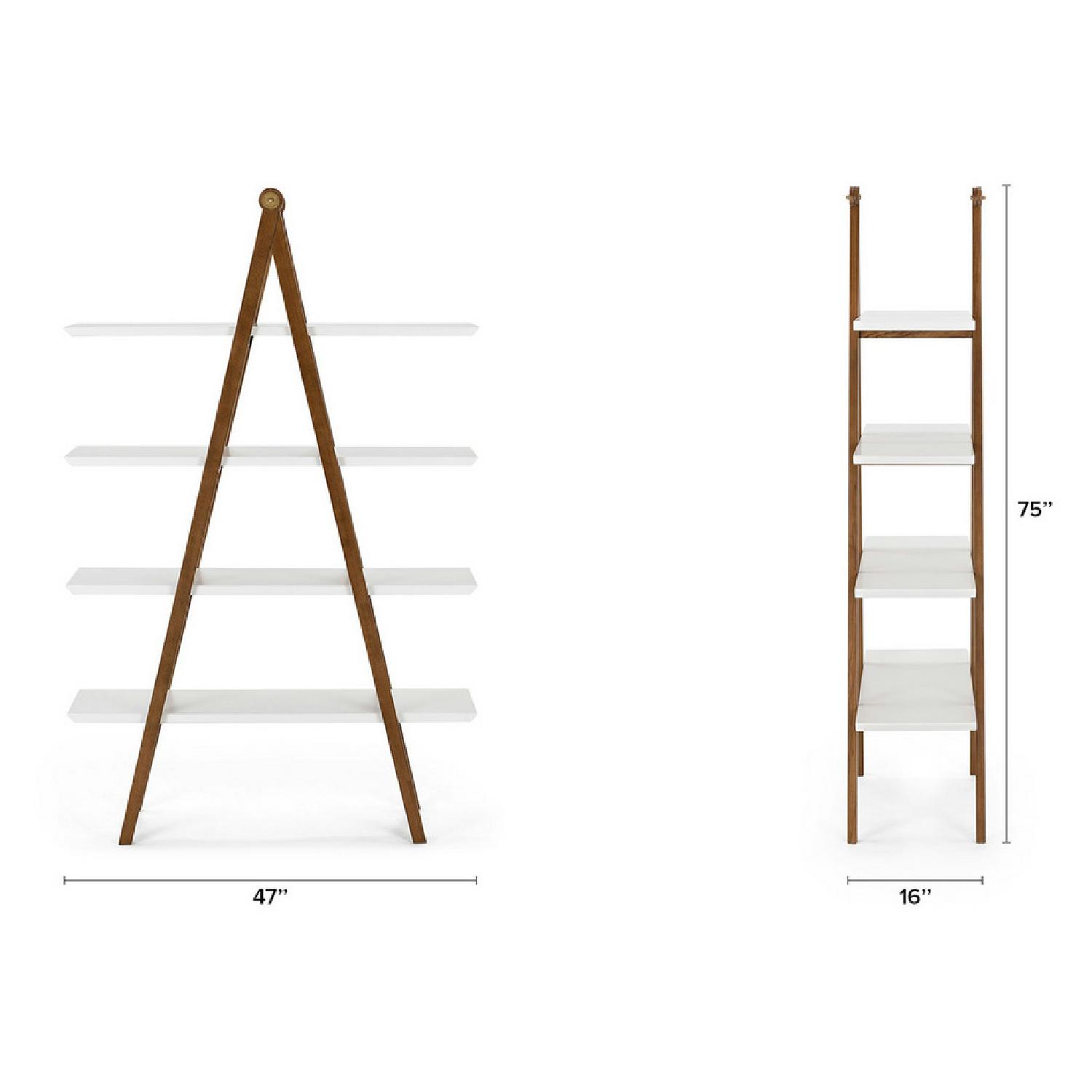 Article Caliper White Walnut Book Shelf Case - image-9