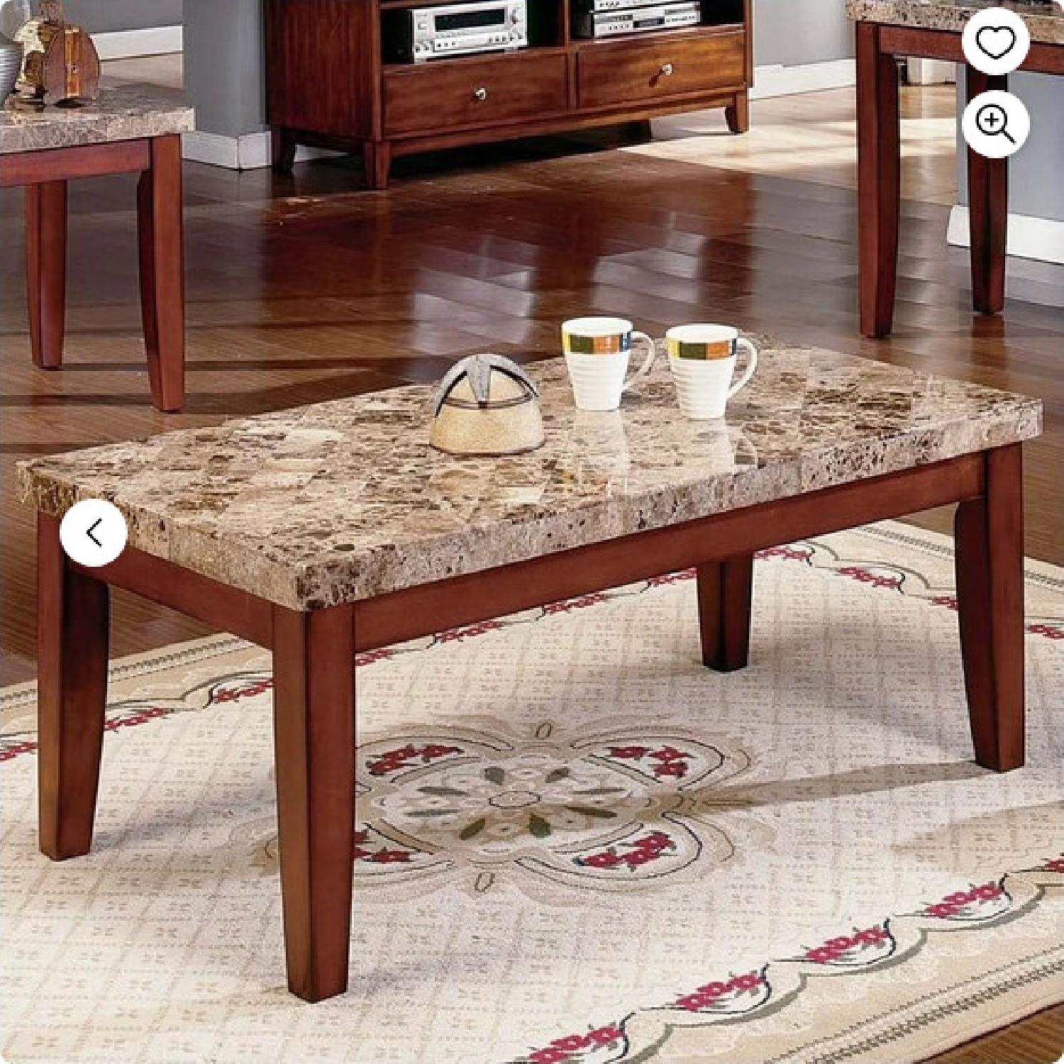Steve Silver Co. Dark Brown Marble Coffee Table - image-6