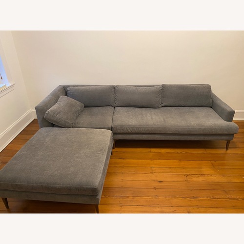 Used West Elm Andes Left 3-Piece Ottoman Sectional for sale on AptDeco