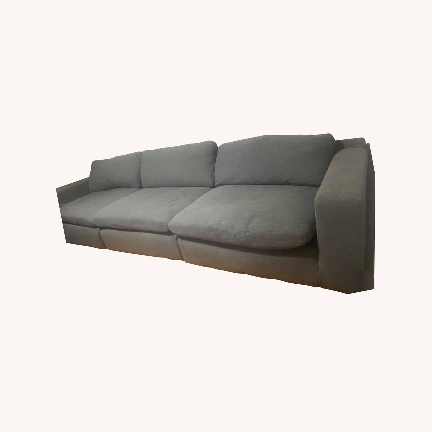 Raymour & Flanigan Grey Cloud Couch - image-0