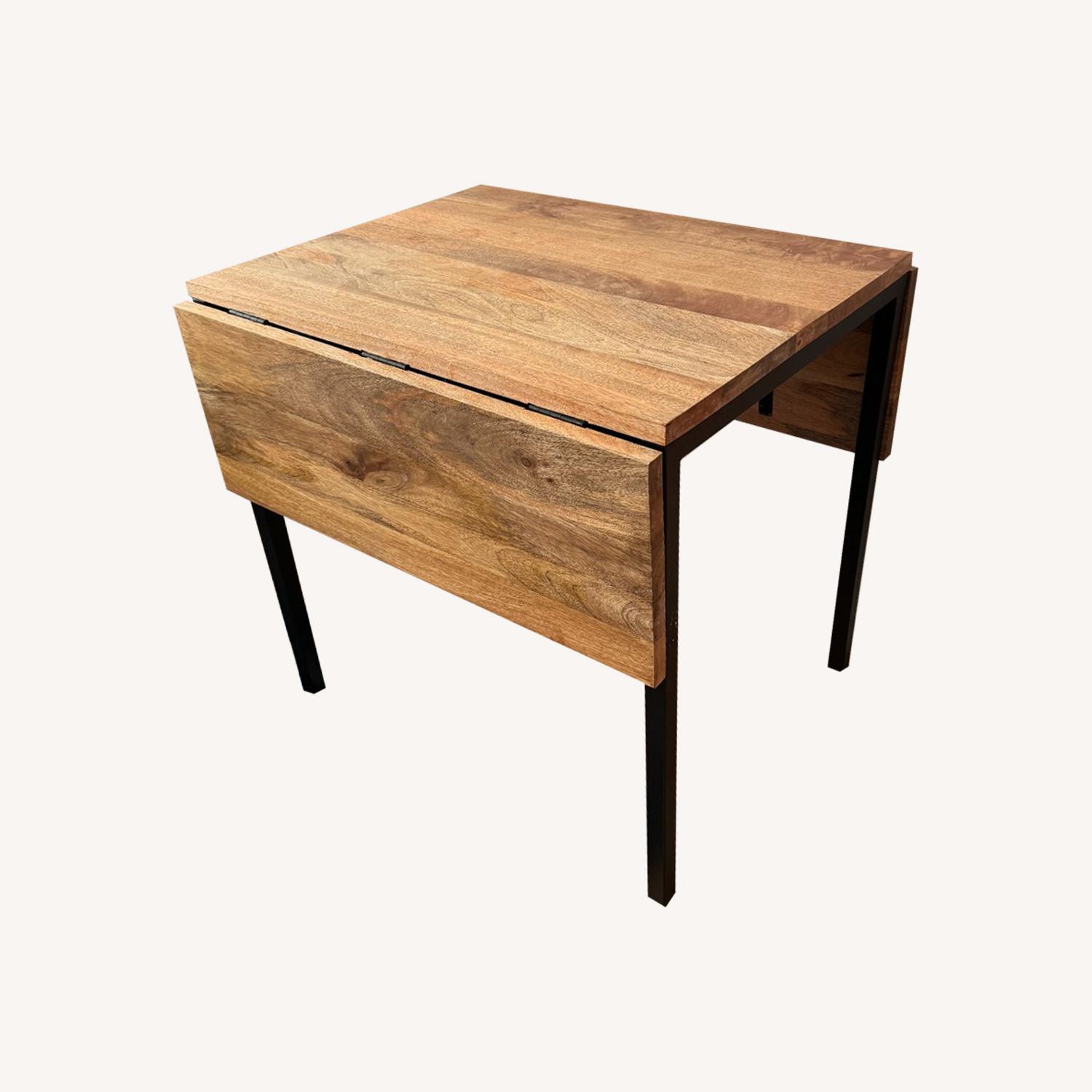 West Elm Box Frame Drop Leaf Dining Table - image-4