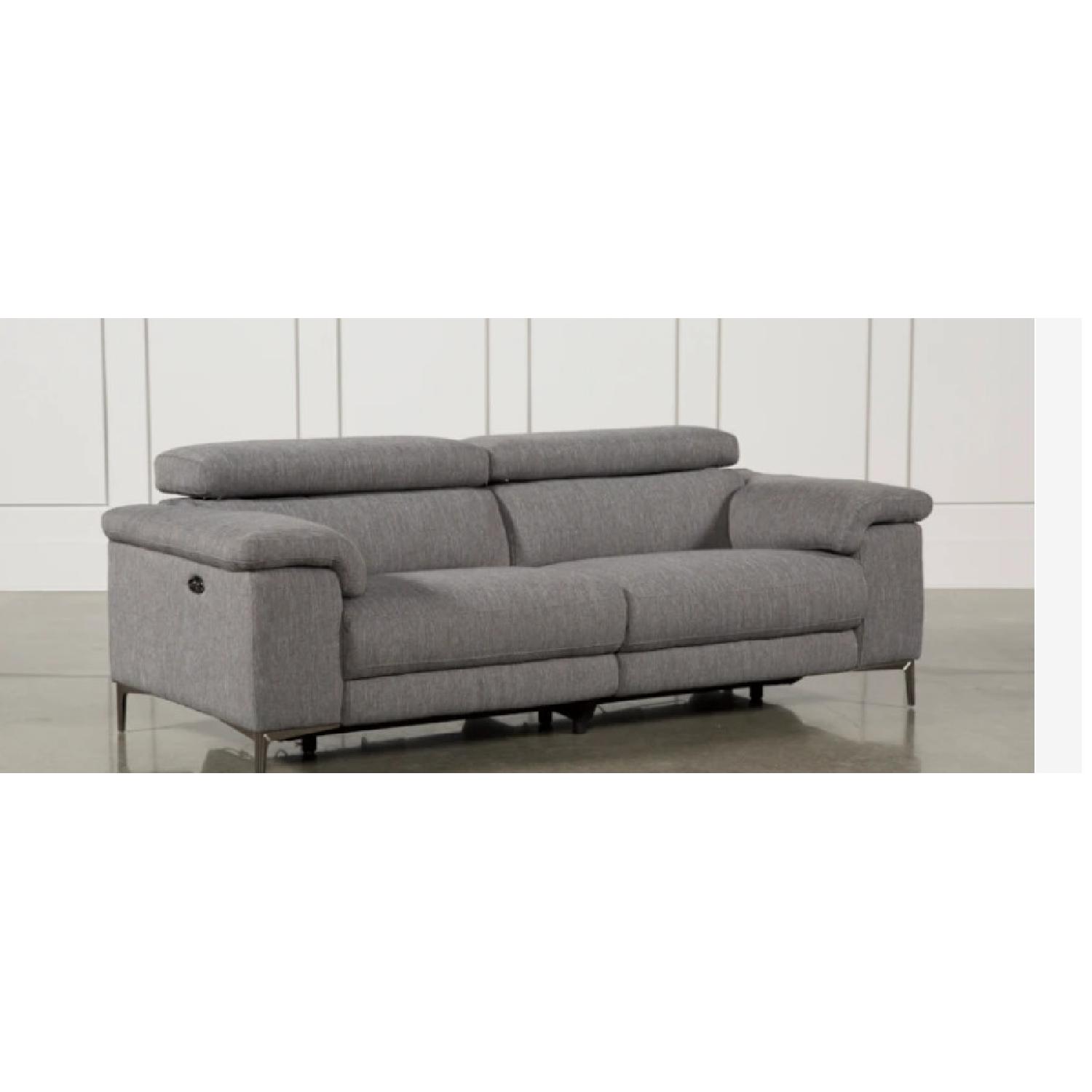 Living Spaces Reclining Sofa - image-4