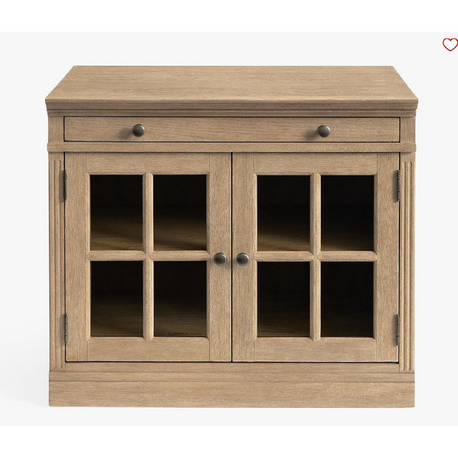 Pottery Barn 35 Glass Door Media Cabinet - image-9