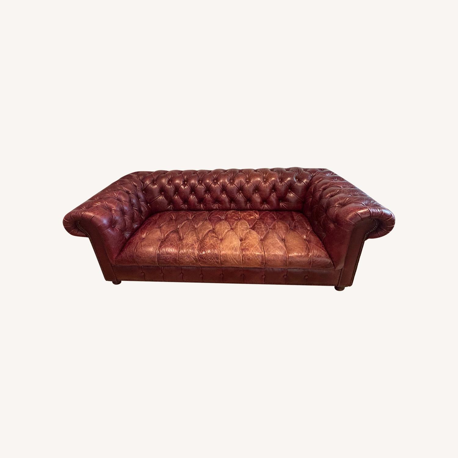 Restoration Hardware Chesterfield Chair Wimbledon Leather Sofa