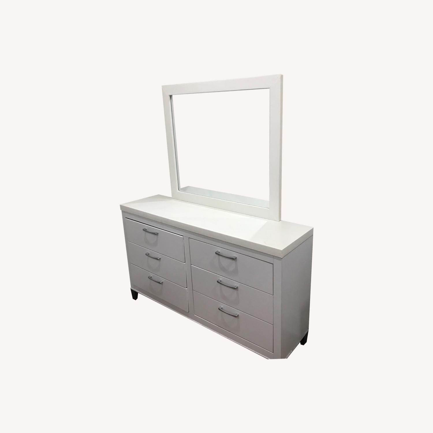 leather dresser with mirror Amazon.com: AMONG Vanity Desk Dresser Dresser Bedroom Slate Leather Makeup Table LED Makeup Mirror with Drawer Storage Gold Plated Dresser Bedroom Makeup Table (Size : 80cm) : Home & Kitchen
