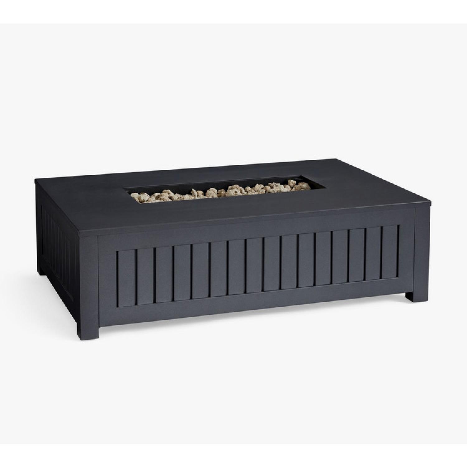 Pottery Barn Black Indio Fire Pit Table - image-8