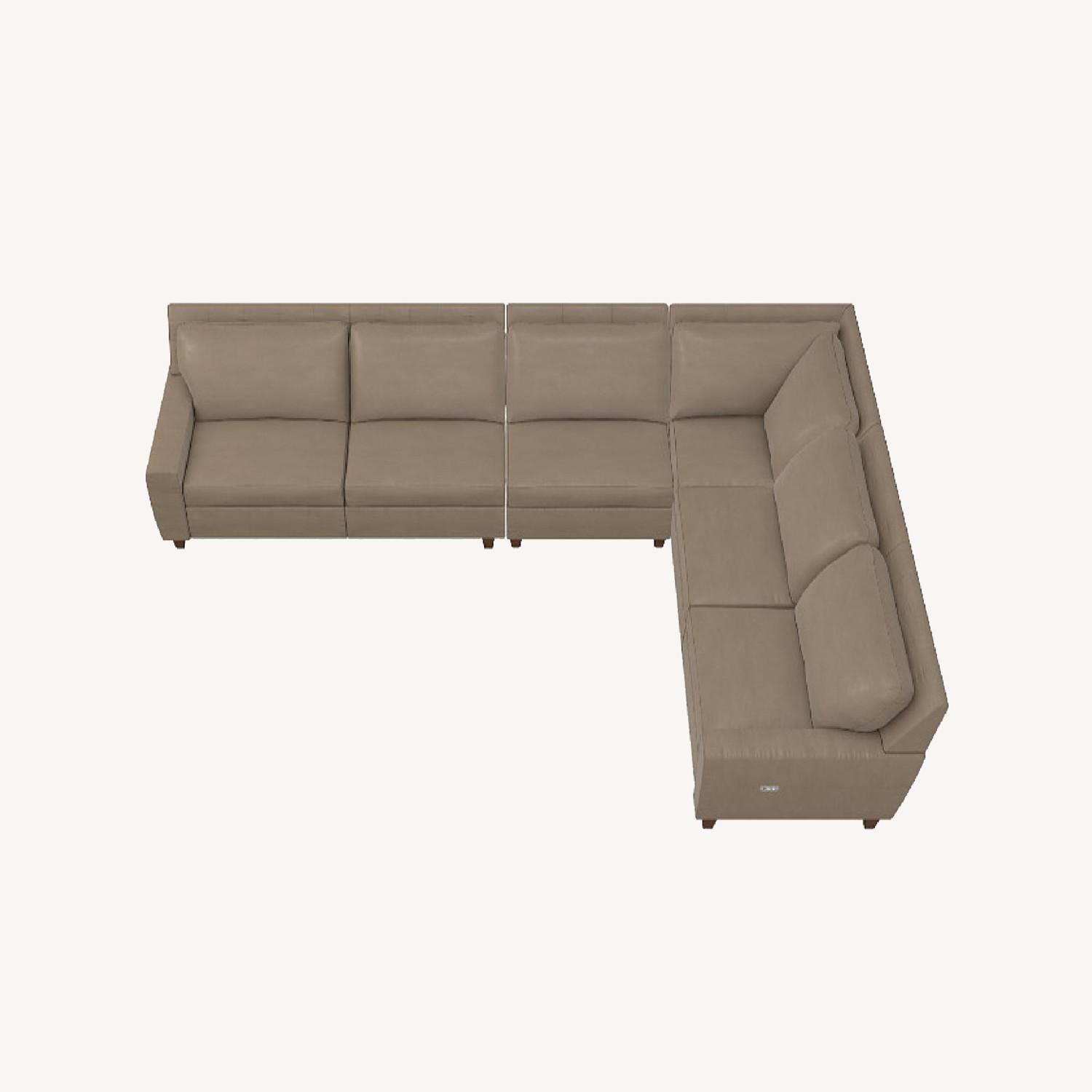 La-Z-Boy Edie Sectional Couch Mocha - image-0