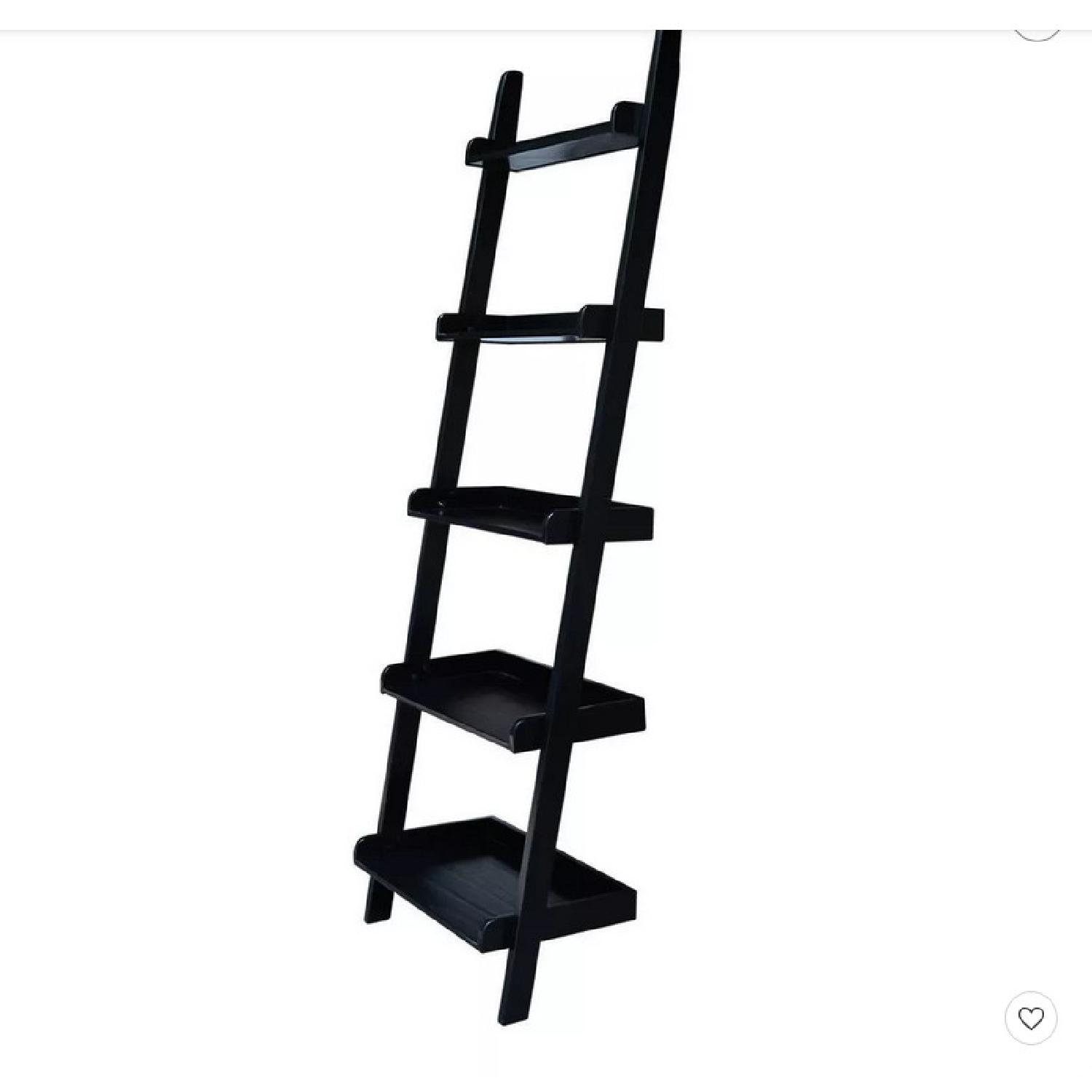 Target 5 Tier Solid Wood Leaning Bookshelf - image-4
