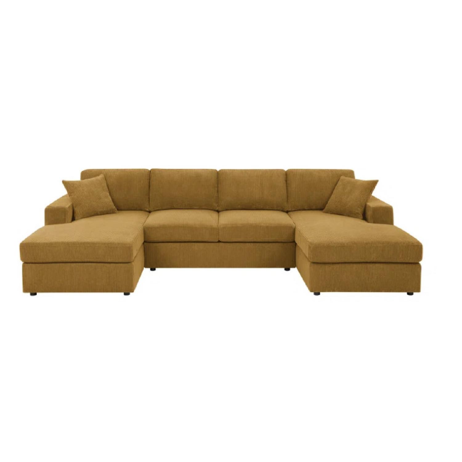 Wayfair Latitude Run Loette 3 Piece Corduroy Sectional - image-5