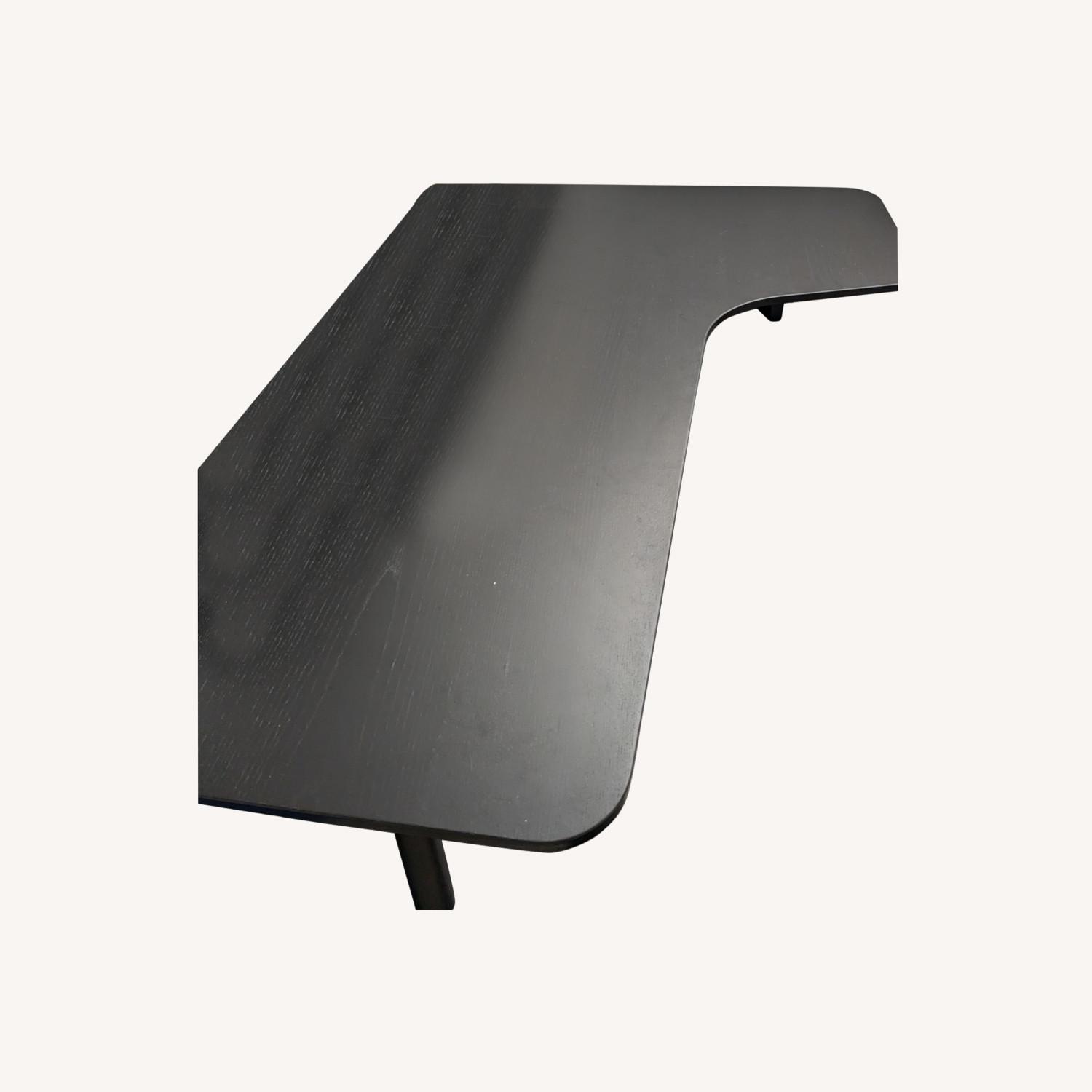 IKEA BEKANT Corner Desk-Right Ash Veneer Black - image-4