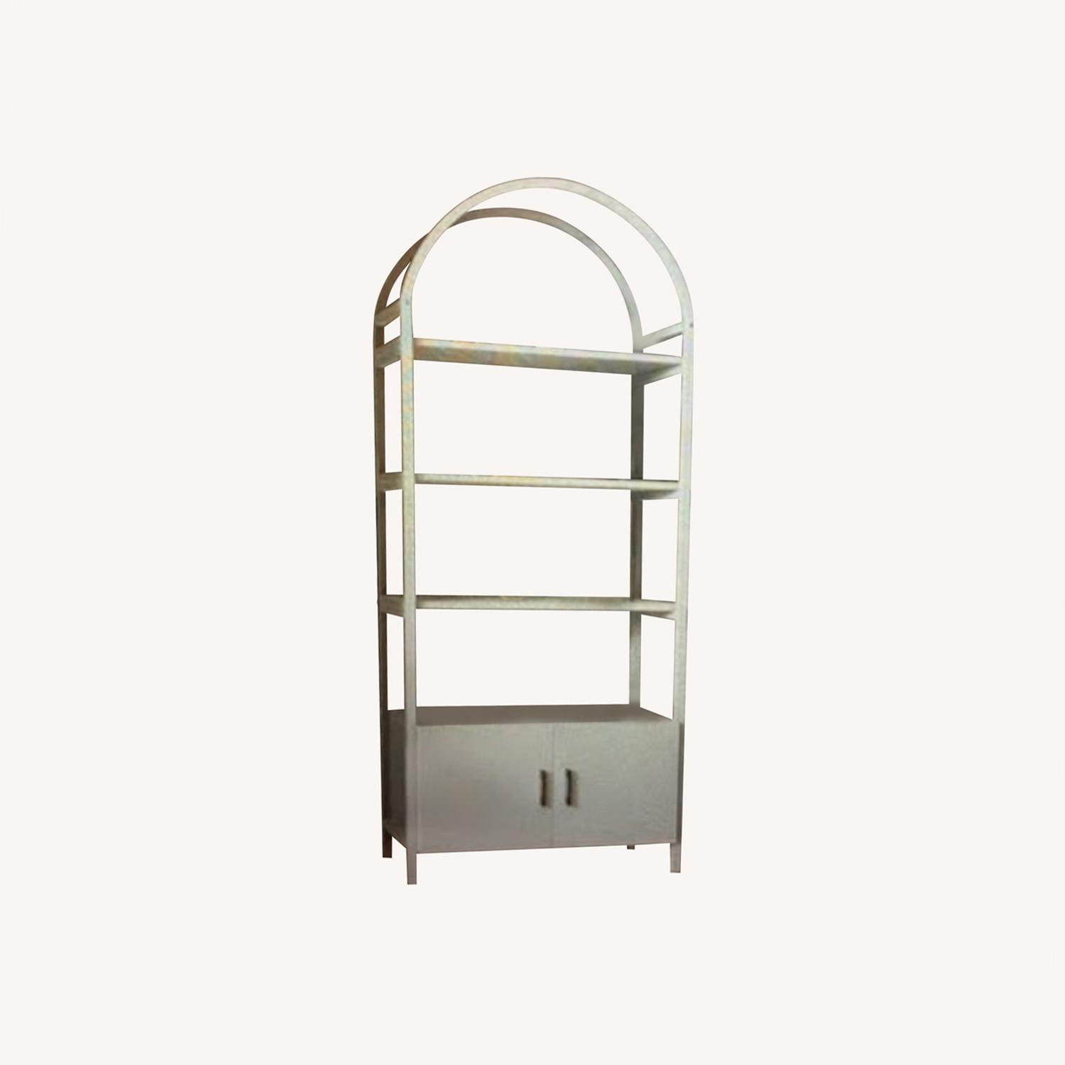 Arched Bookcase with Storage - image-0