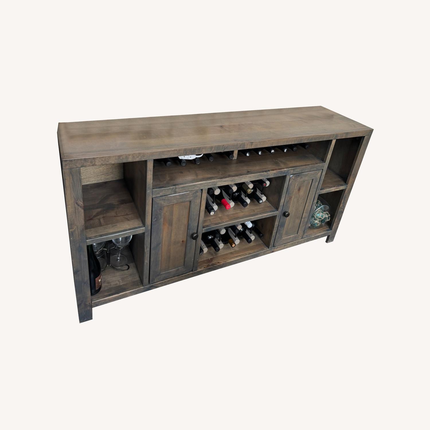 Living Spaces Ducar Rustic Wood TV Console - image-0