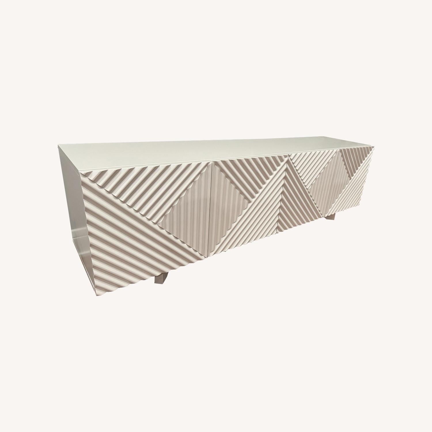 West Elm White Media Console - image-0