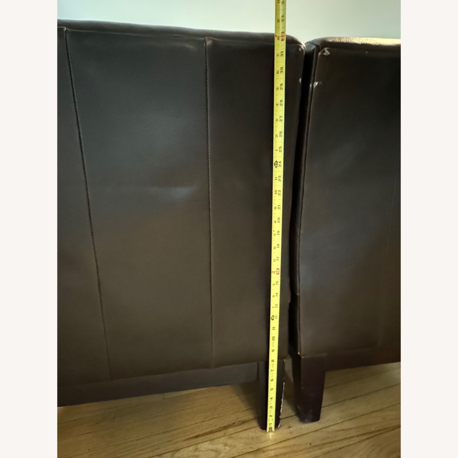 Crate & Barrel Leather Slipper Chair - image-6