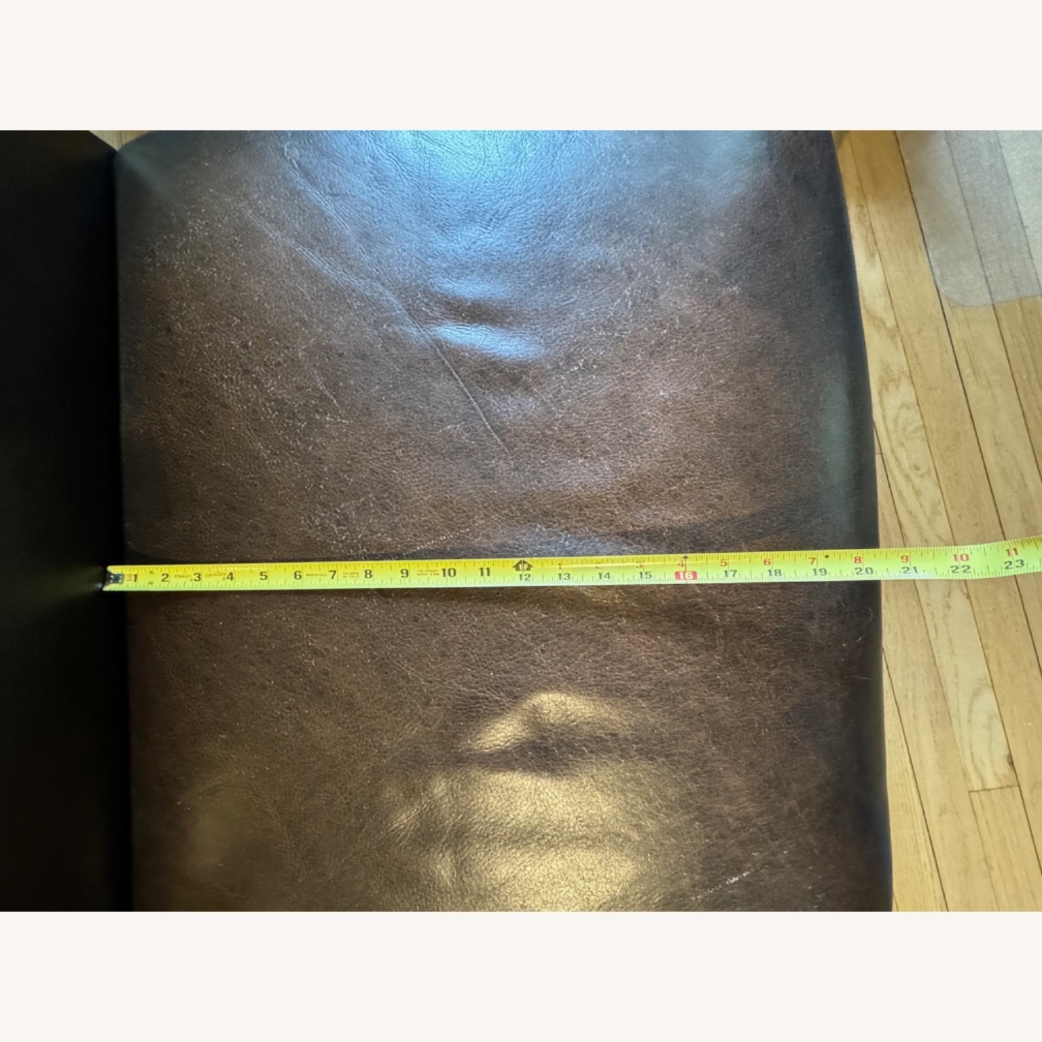 Crate & Barrel Leather Slipper Chair - image-3