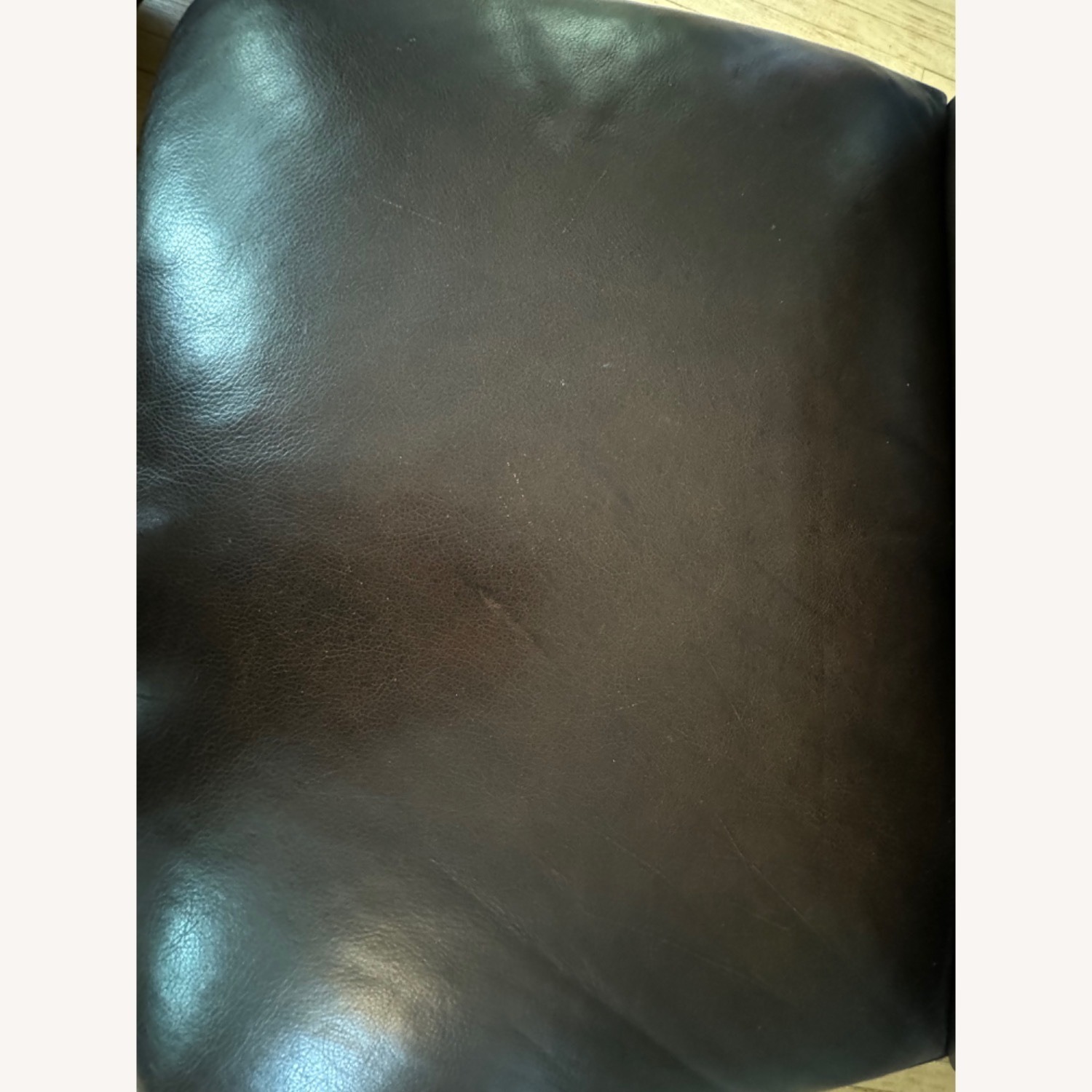 Crate & Barrel Leather Slipper Chair - image-10