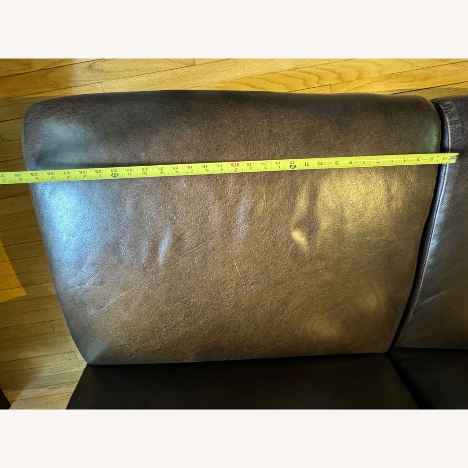 Crate & Barrel Leather Slipper Chair - image-2