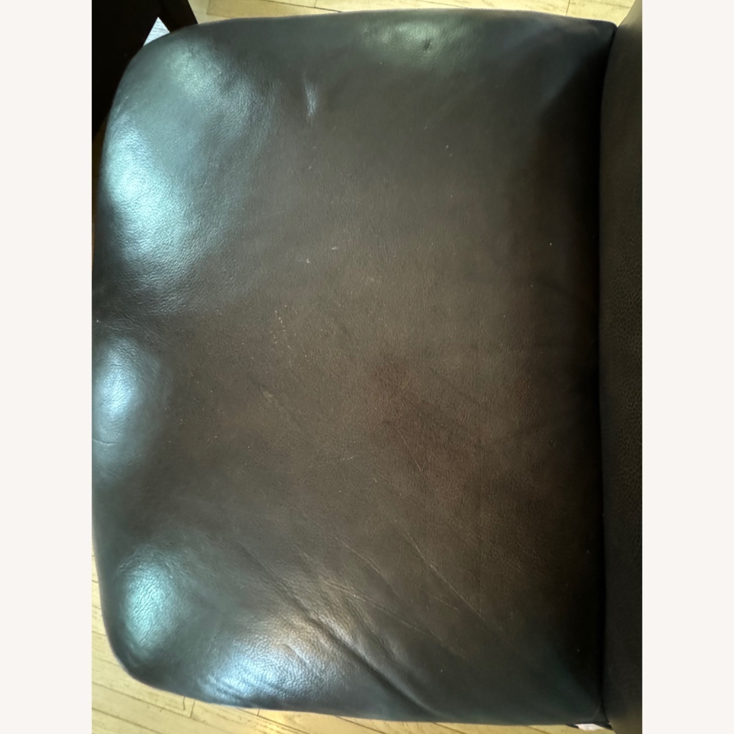 Crate & Barrel Leather Slipper Chair - image-11