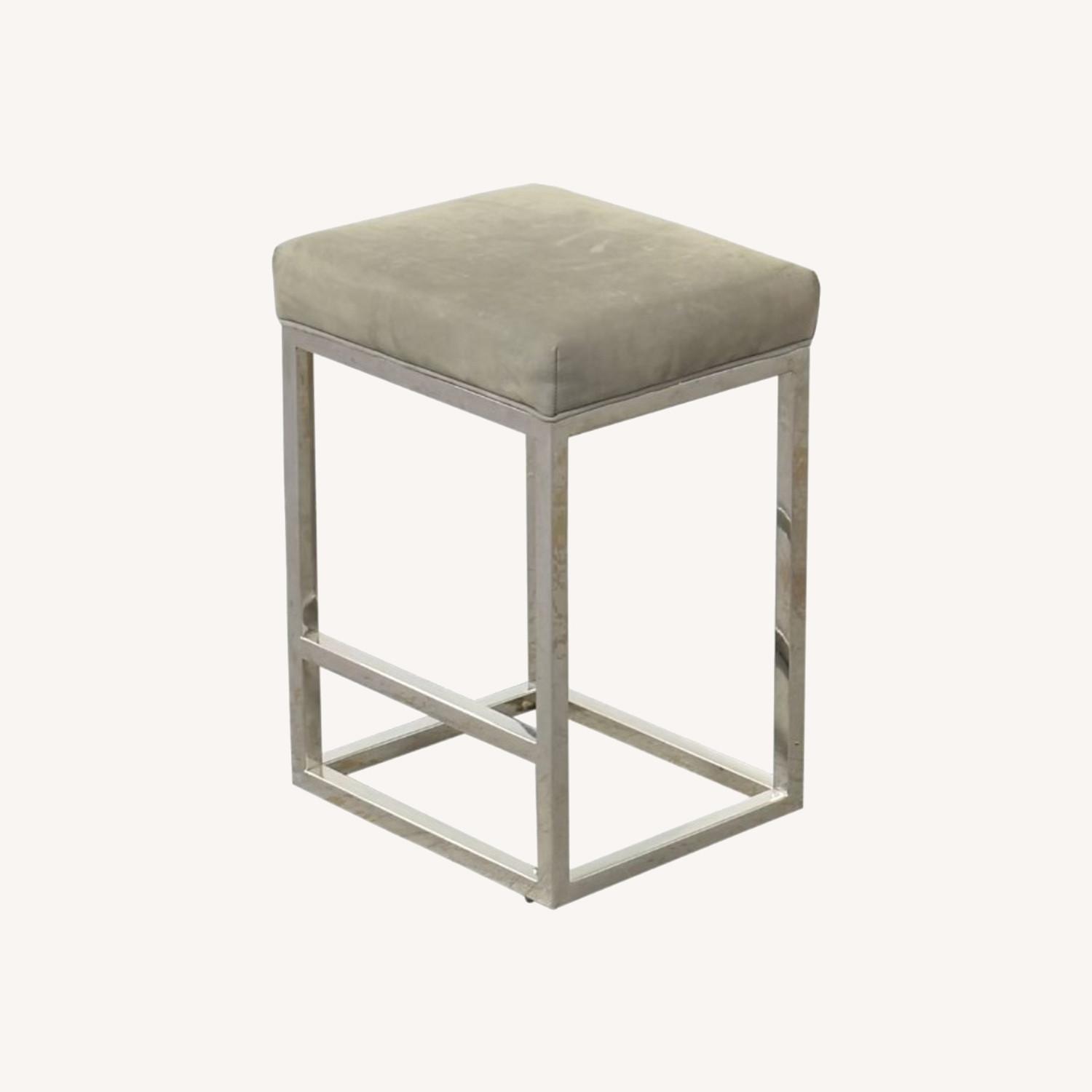Reese Counter Stools by Restoration Hardware Suede - image-0