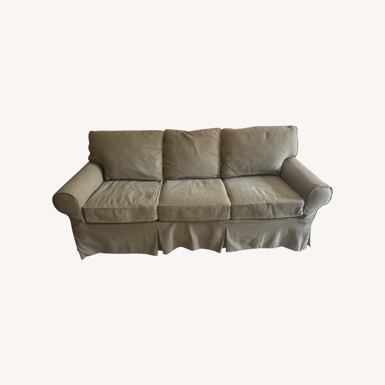 Queen Sleeper Sofa with Slipcovers - image-0