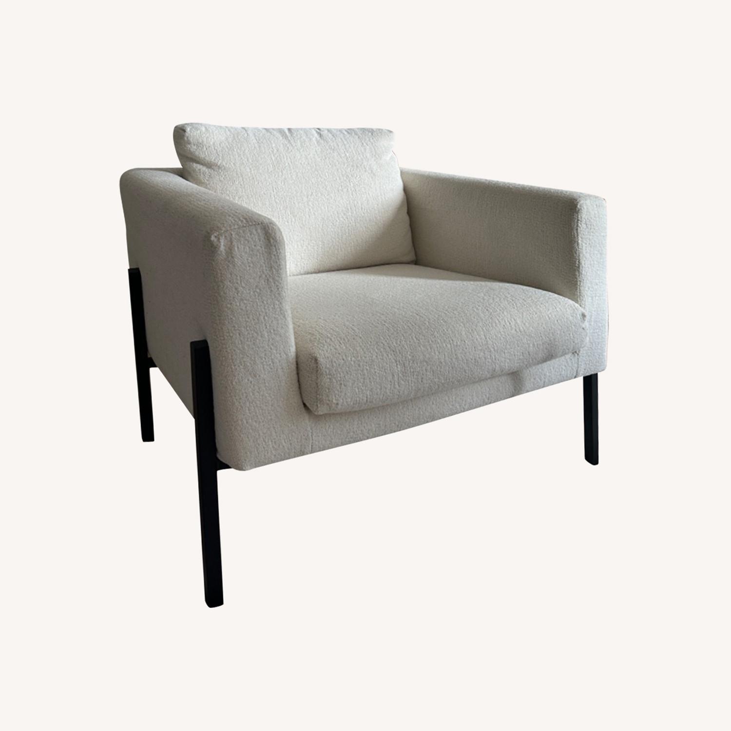 IKEA Koarp Chair with Boucle Cover - AptDeco