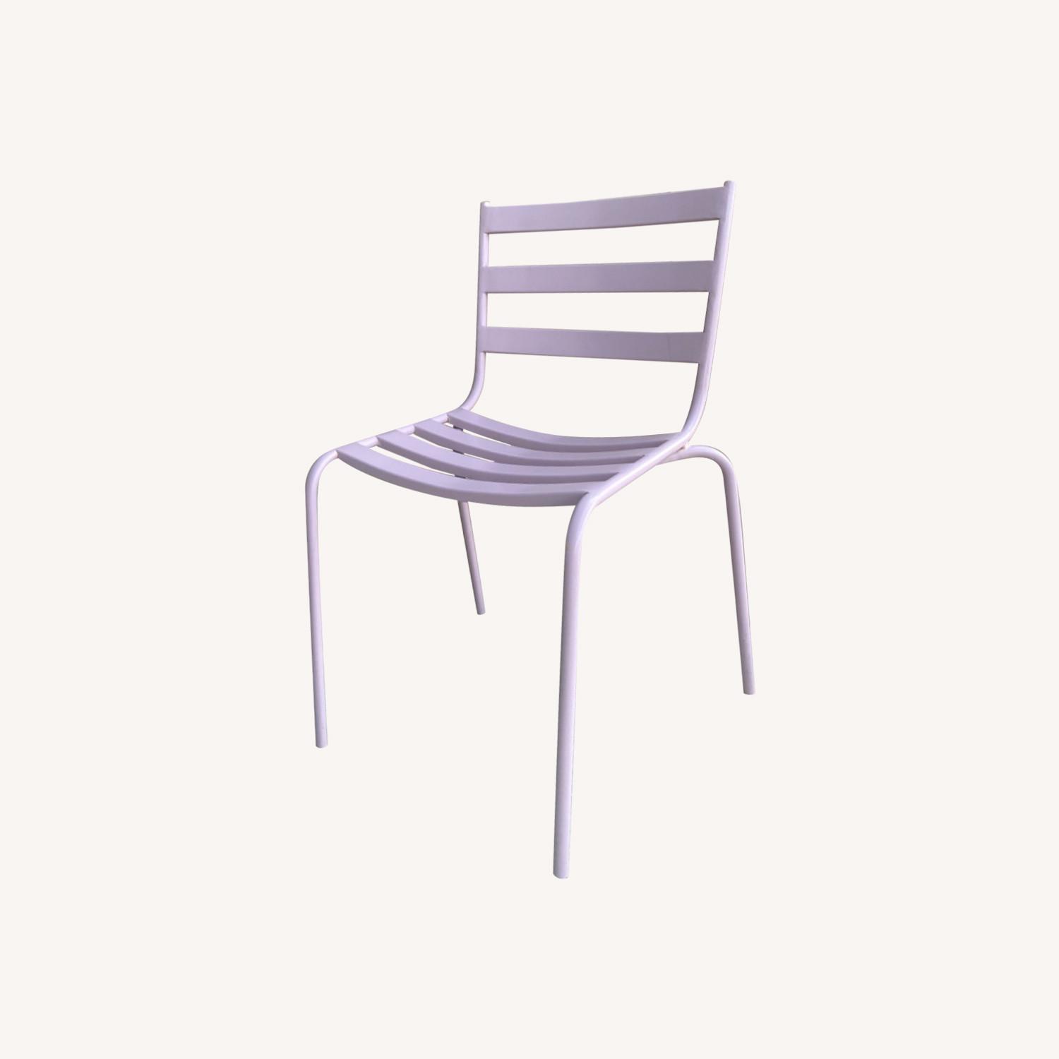 Anthropologie Pink Patio Chairs - image-0