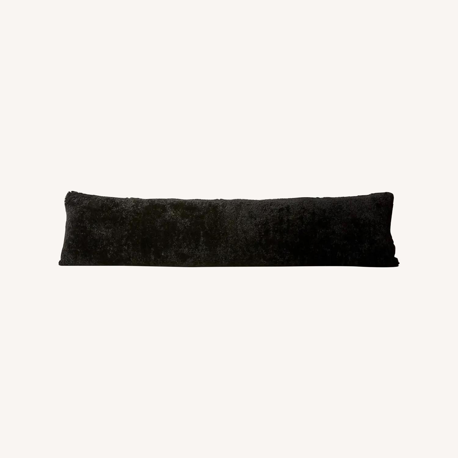 CB2 Black Boucle Pillow Set of Two 48''X12'' - image-0