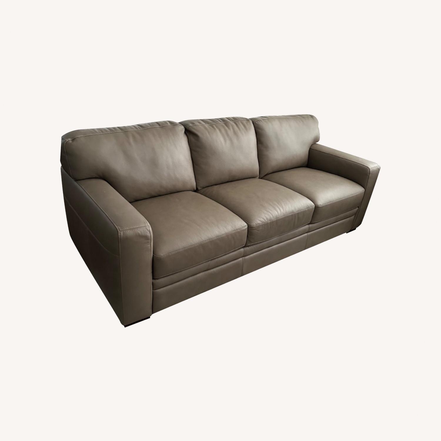 Italian Leather Sofa 2 - image-0