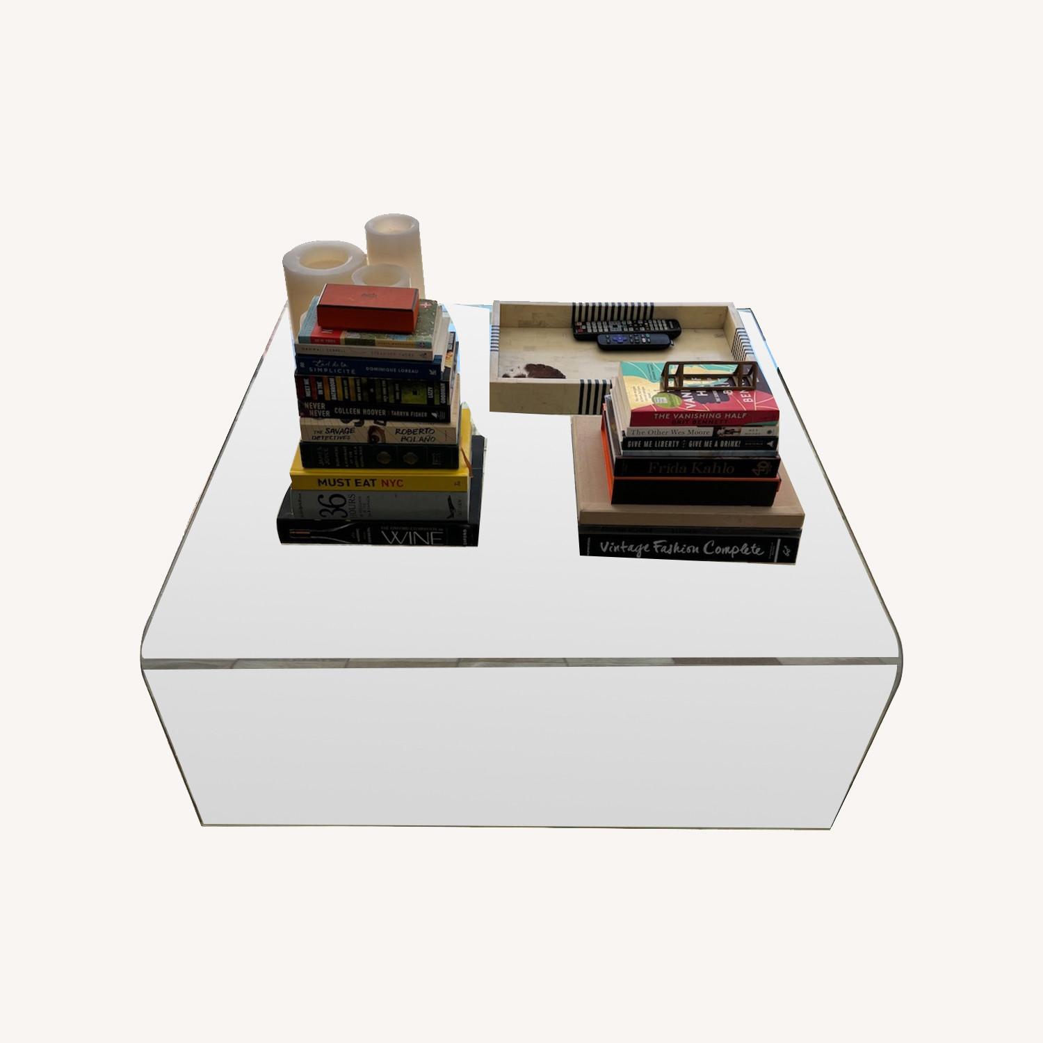 West Elm Glass Coffee Table - image-0