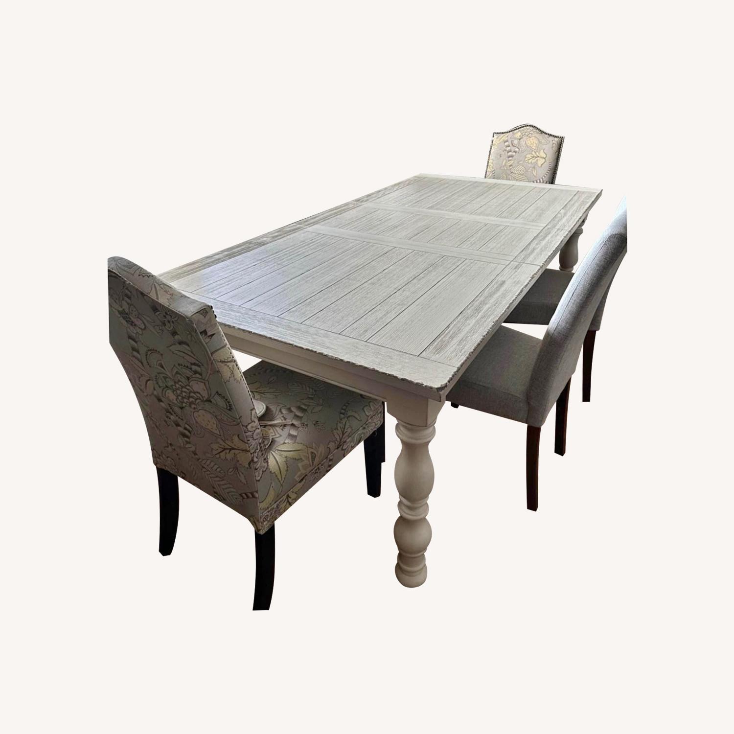 Farm Style Dining Table with Leaf - image-0