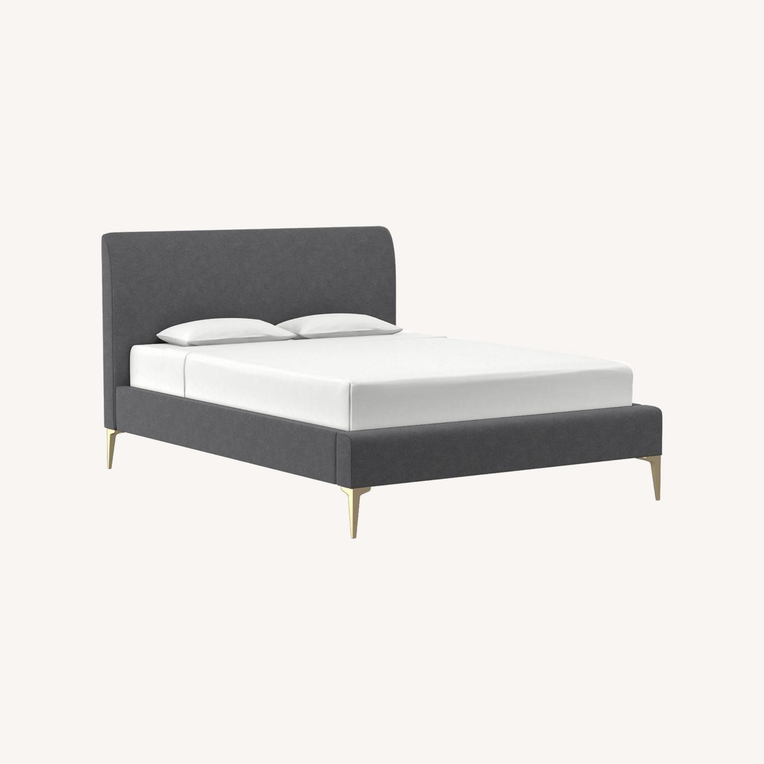 West Elm Andes Bed - Metal Legs - image-0