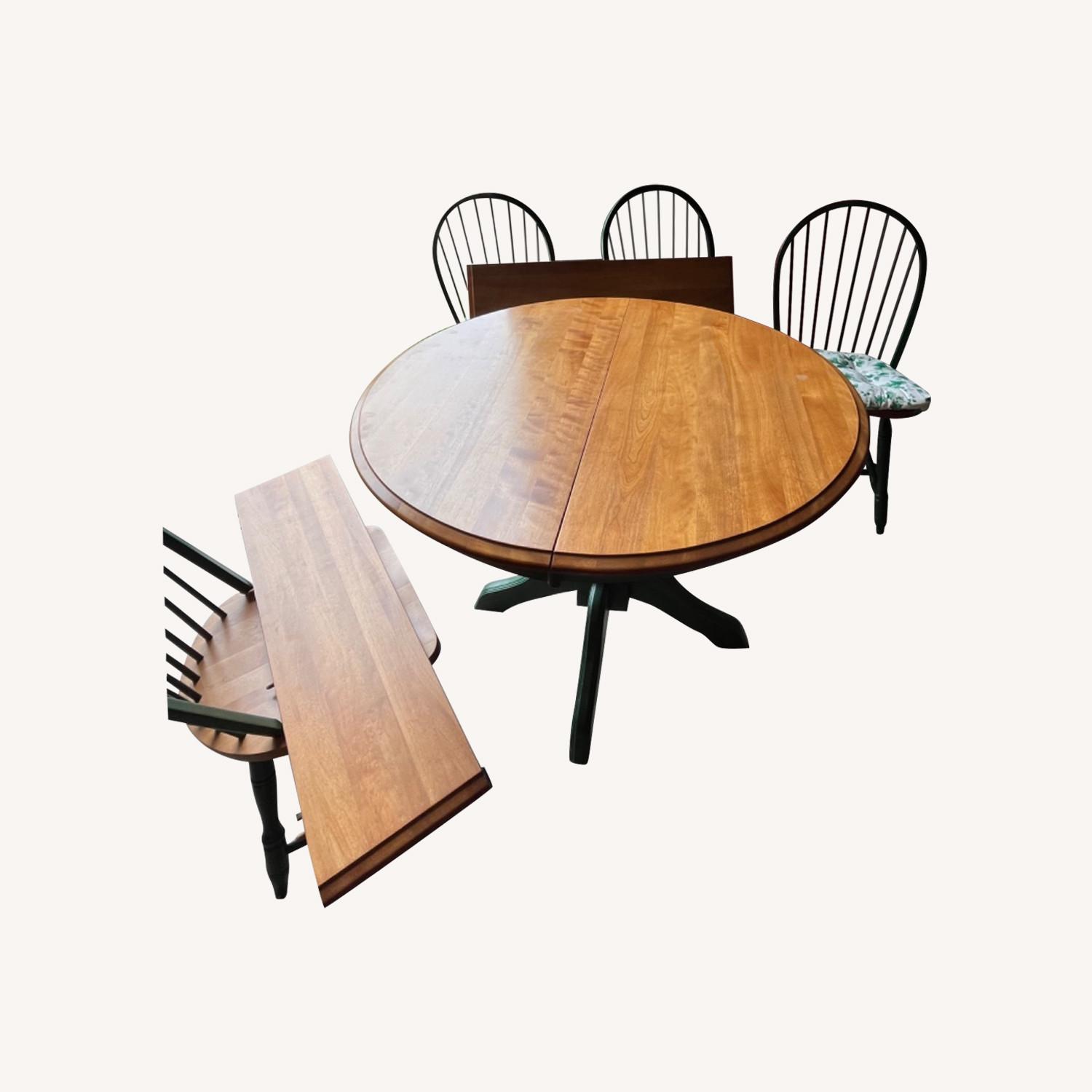 Extendable Dining Table with Chairs - AptDeco