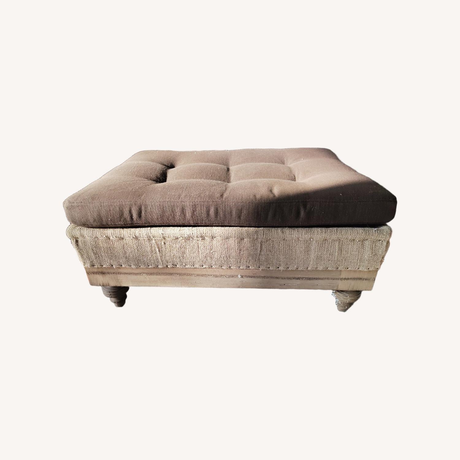 Restoration Hardware Chesterfield Ottoman - image-0
