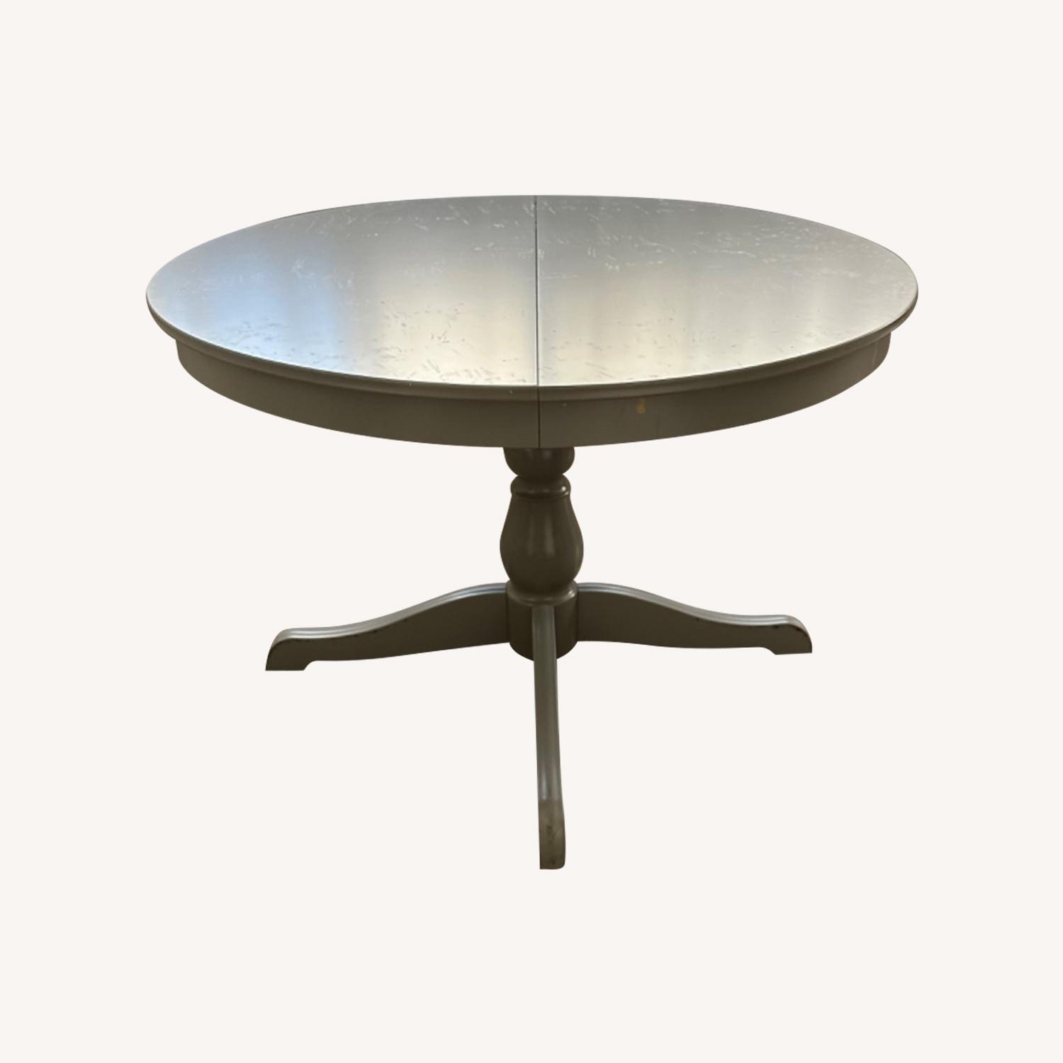 Gray Expandable Dining Table - image-0
