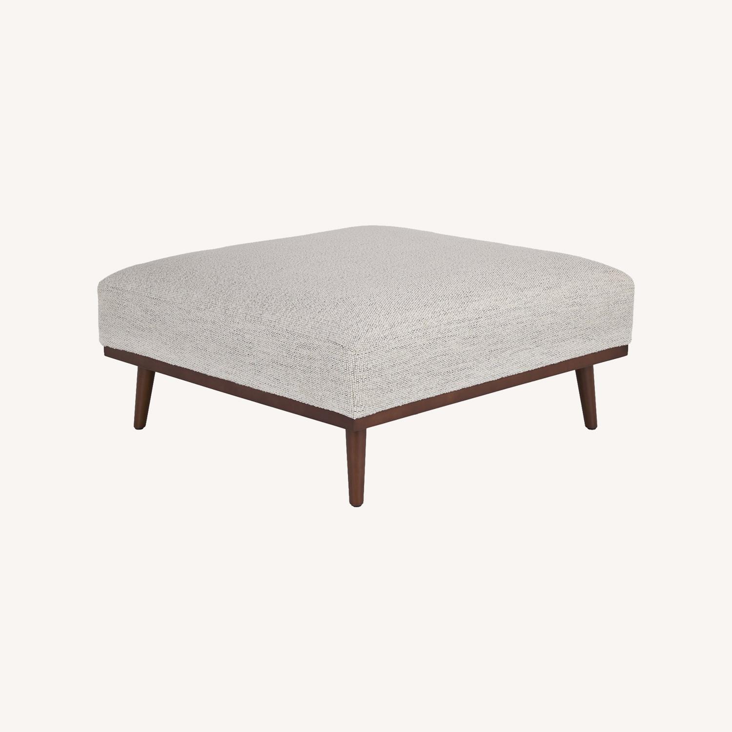 Article Rhett Pepper Ivory Ottoman - image-0