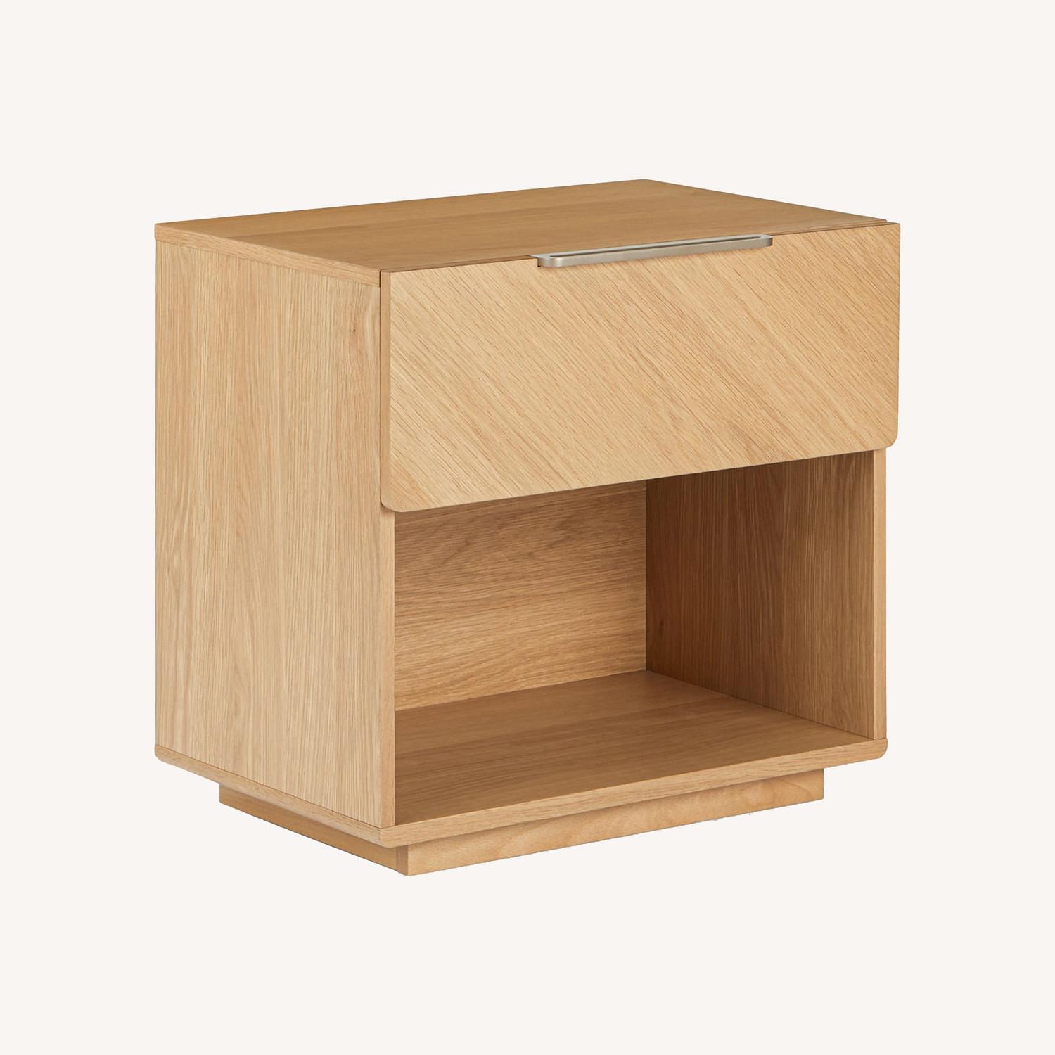 Article Nera Oak 1 Drawer Nightstand - image-0