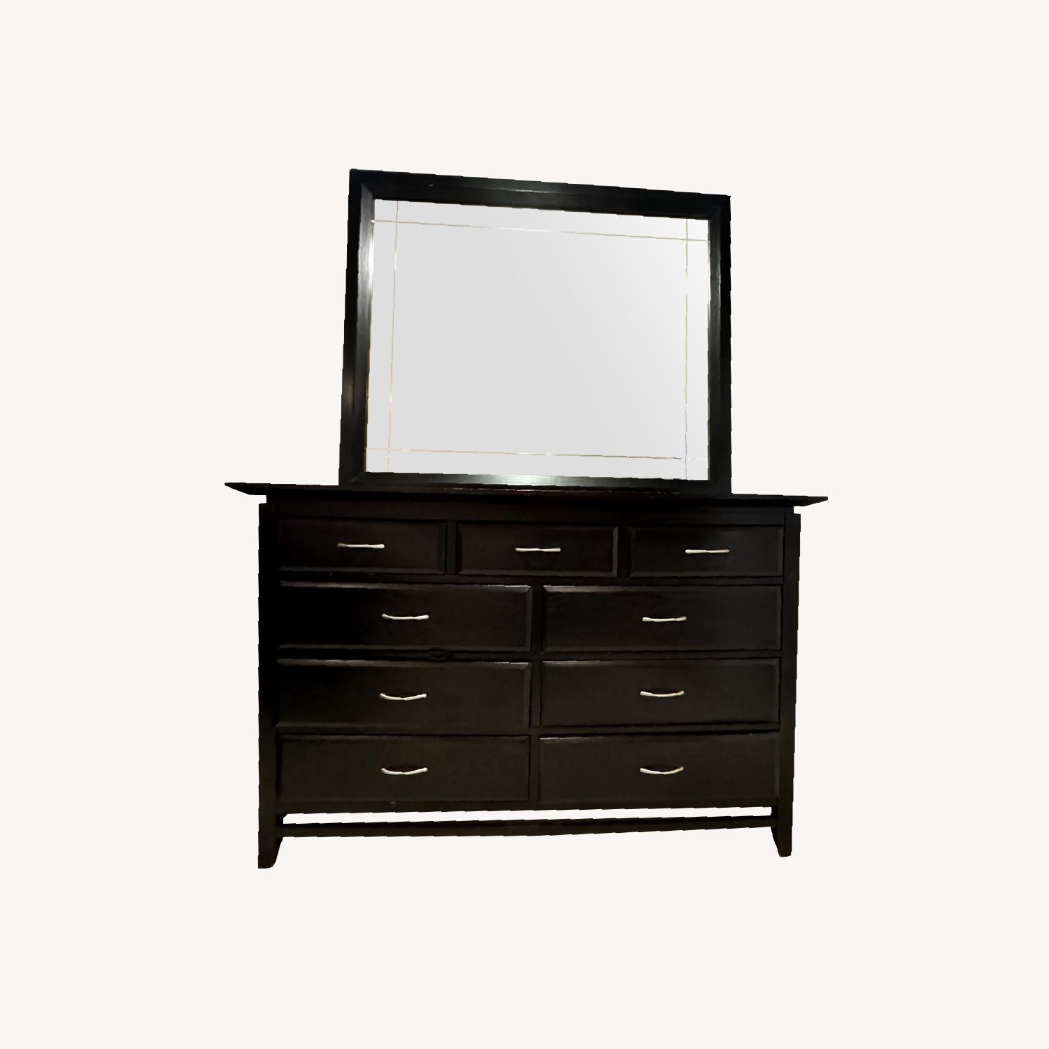 Dark Brown Dresser - image-0
