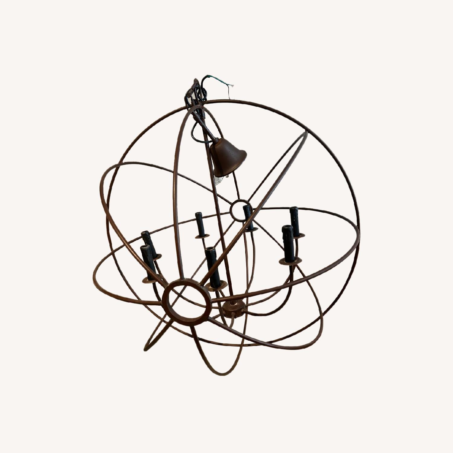 Restoration Hardware Cage Candelabra Chandelier - image-0