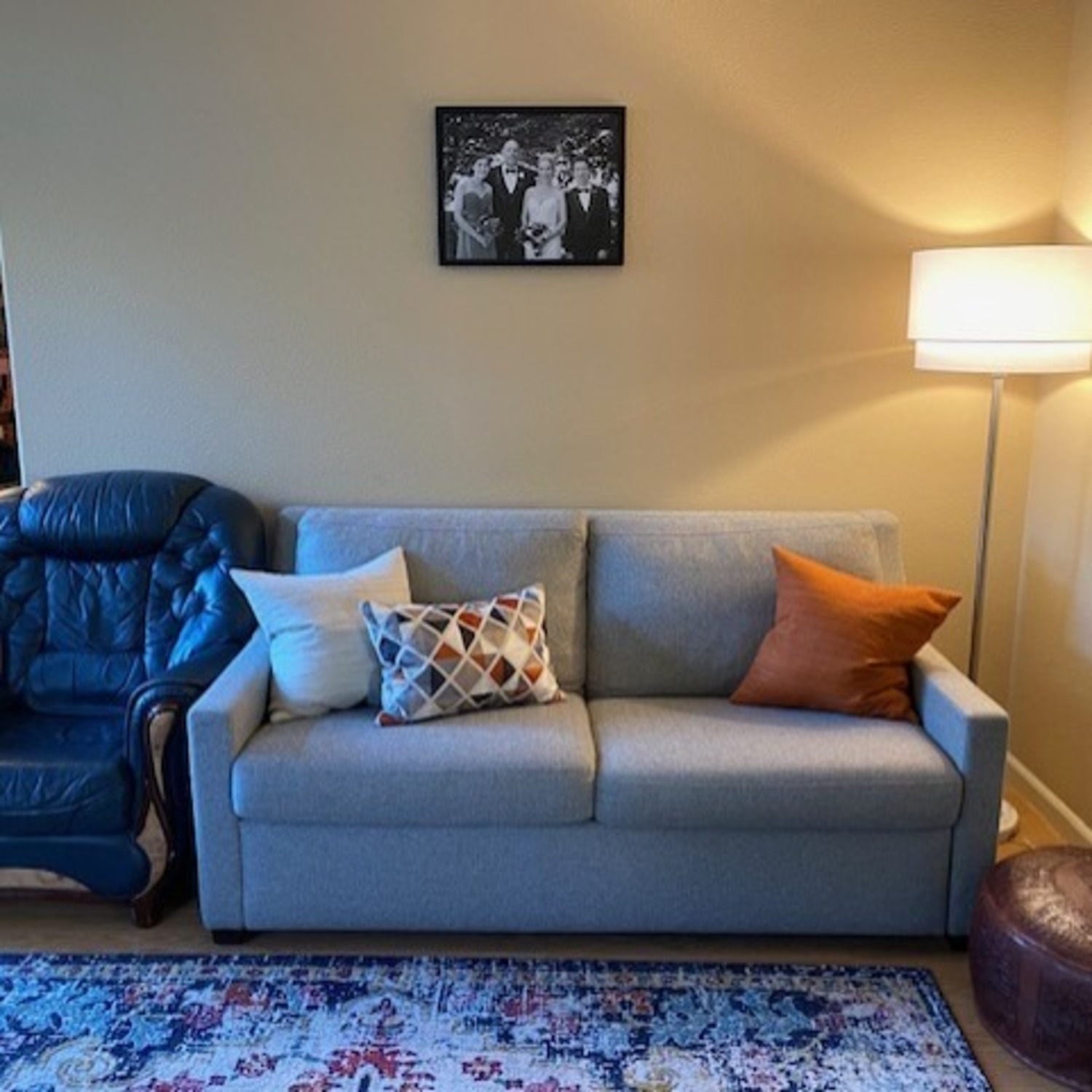 Crate & Barrel Perry 71" Queen Sleeper Sofa in Fog - image-11