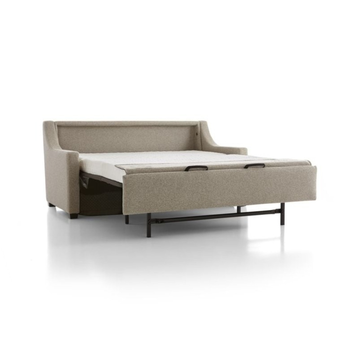 Crate & Barrel Perry 71" Queen Sleeper Sofa in Fog - image-2