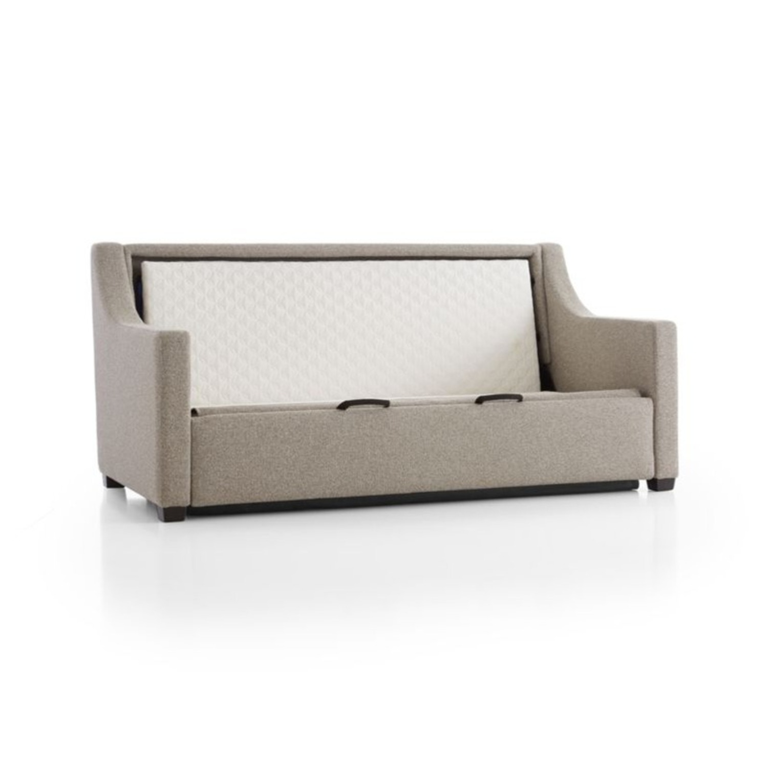 Crate & Barrel Perry 71" Queen Sleeper Sofa in Fog - image-4