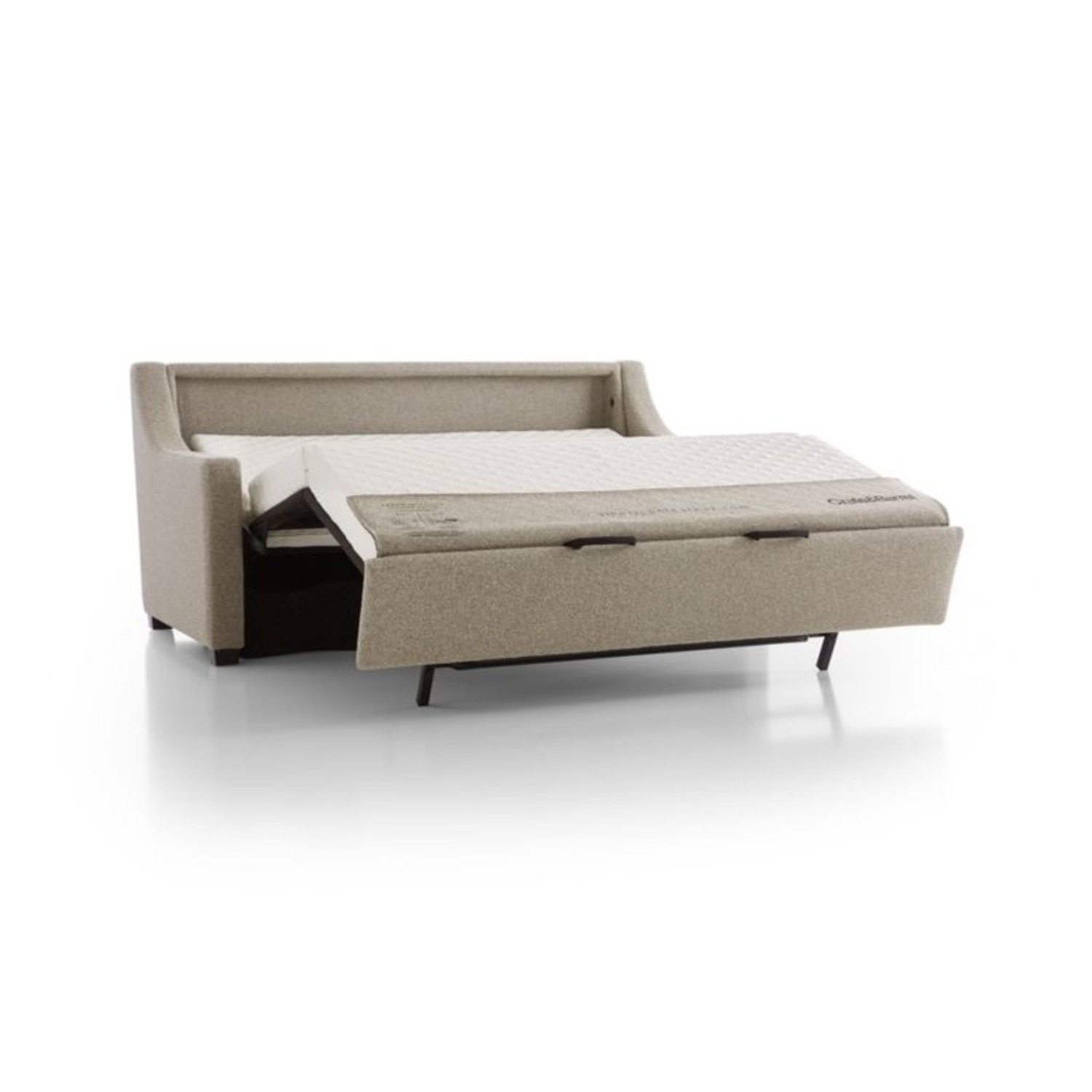 Crate & Barrel Perry 71" Queen Sleeper Sofa in Fog - image-3