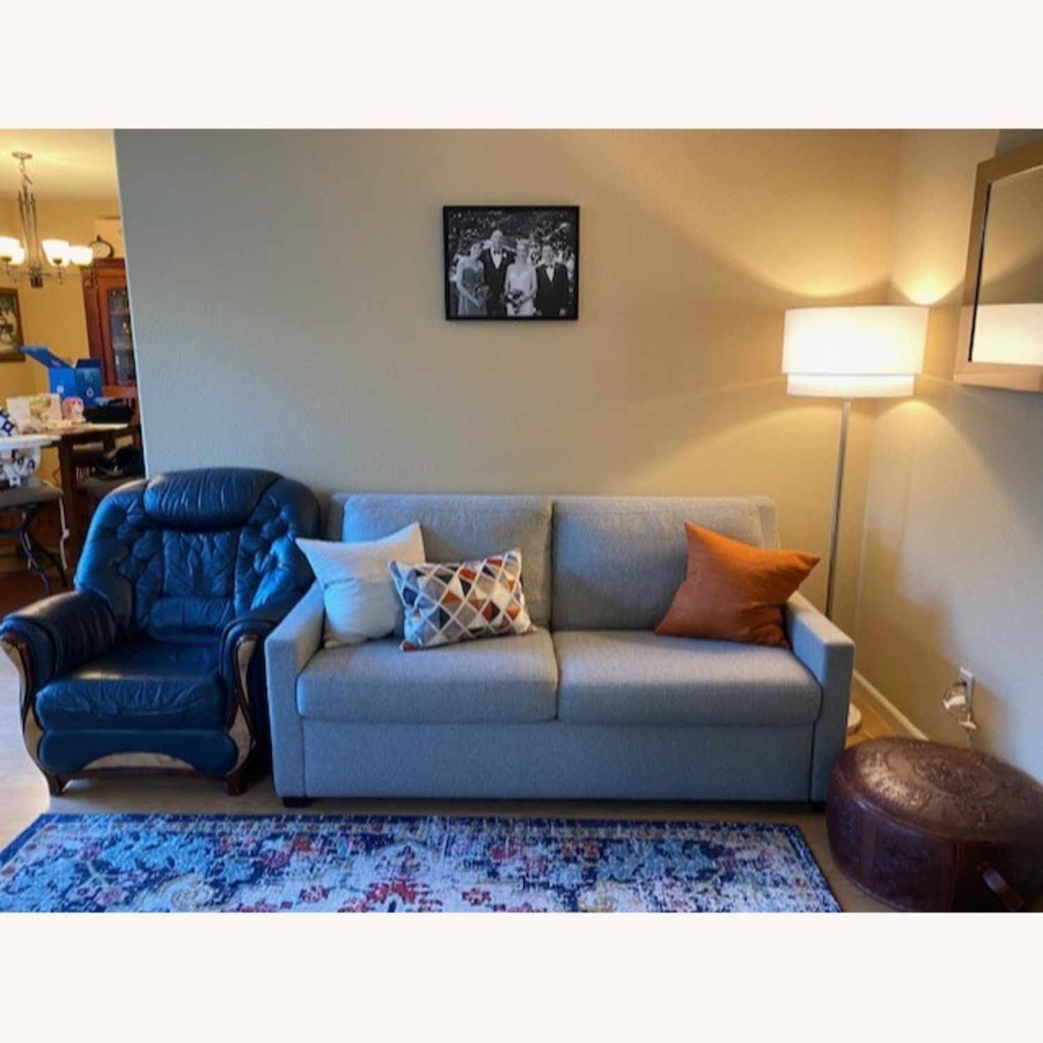 Crate & Barrel Perry 71" Queen Sleeper Sofa in Fog - image-6